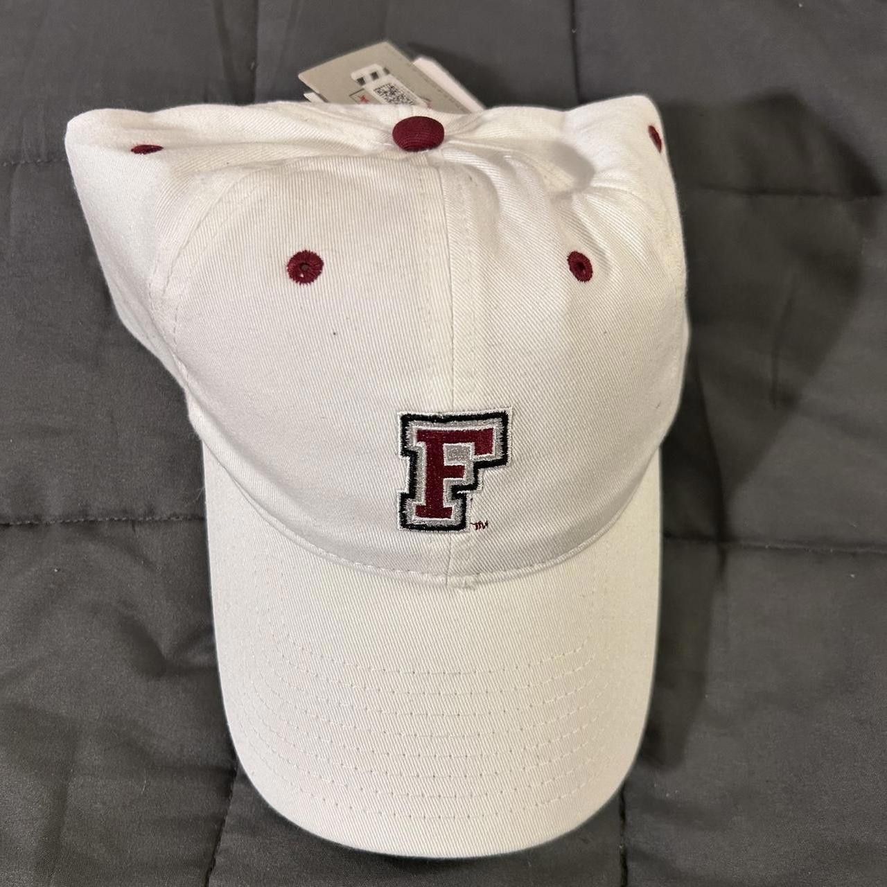 Designer Men's White and Burgundy Hat Size ONE SIZE - 1 Thumbnail