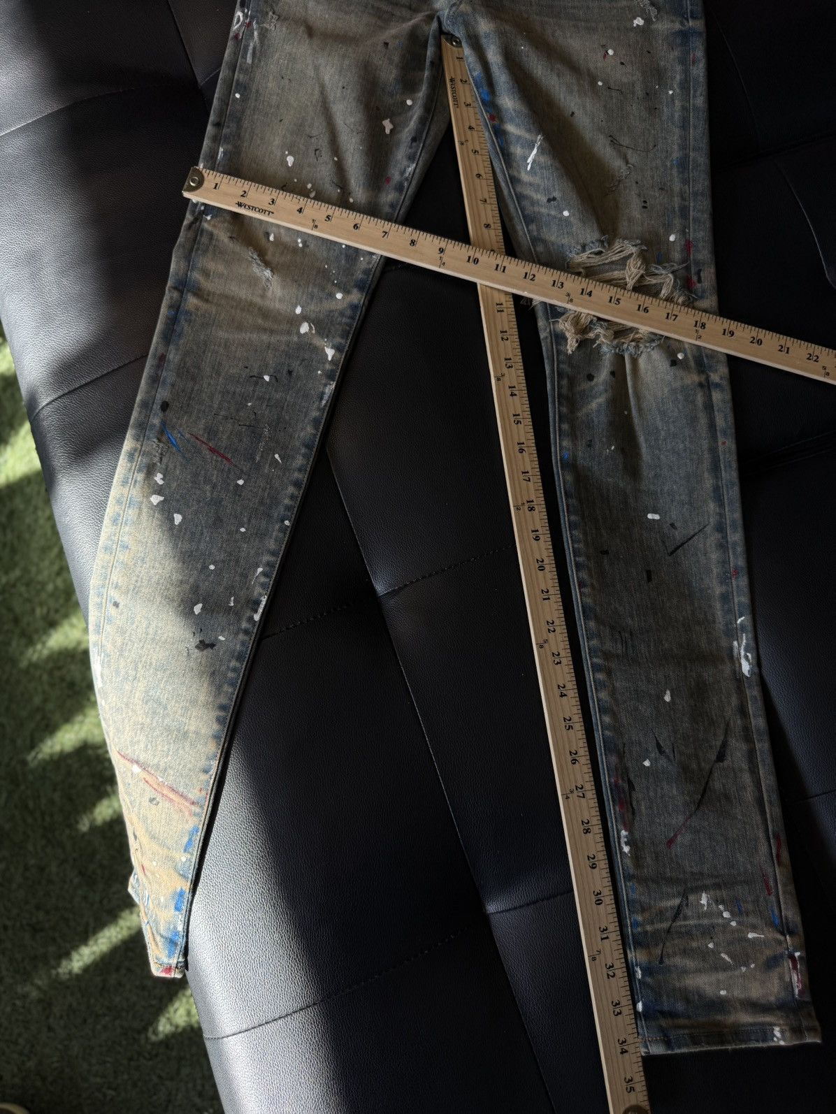 Amiri Amiri Blue Jeans Colorful Paint Splatter Size 30 Flawless 🧼 Size US 30 / EU 46 - 13 Thumbnail
