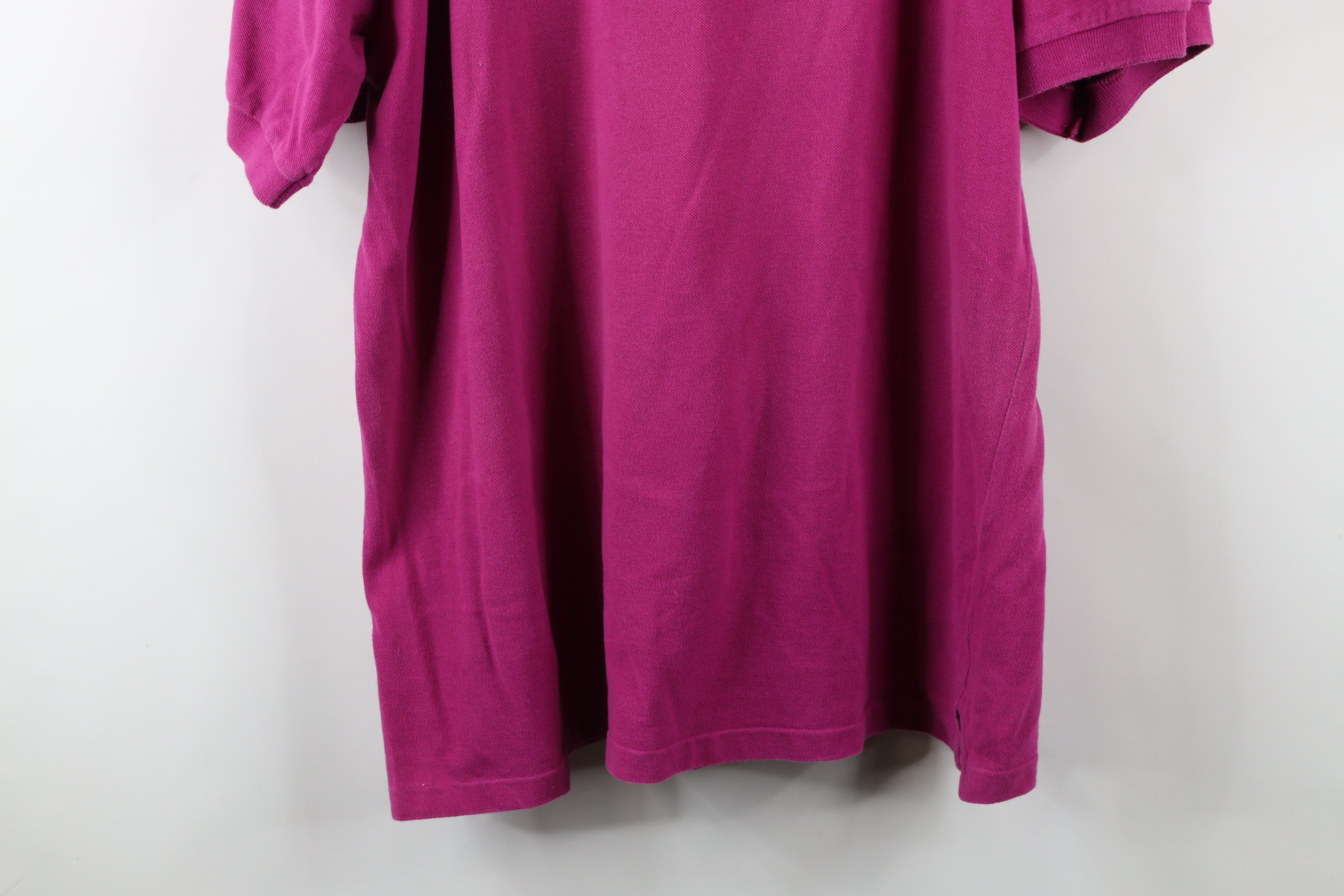 Ralph Lauren × Vintage Vintage 90s Chaps Ralph Lauren Crest Polo Shirt Pink USA Size US XL / EU 56 / 4 - 14 Thumbnail
