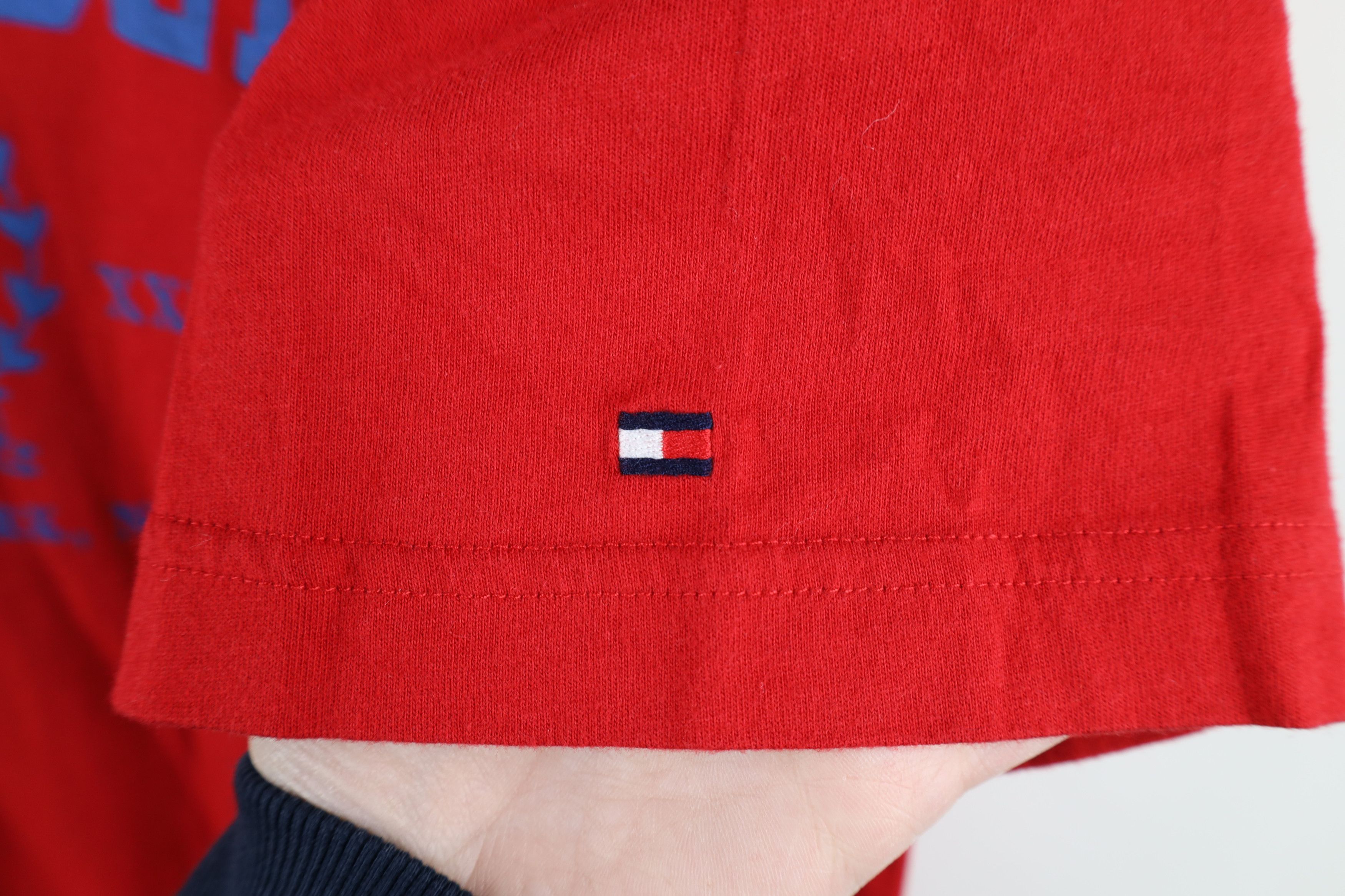Tommy Hilfiger × Vintage Vintage 90s Y2K Tommy Hilfiger Crest Short Sleeve T-Shirt Size US XL / EU 56 / 4 - 5 Thumbnail