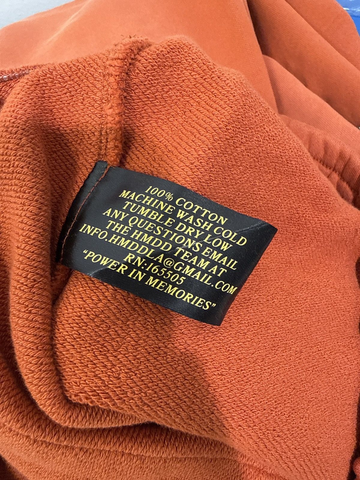 Happy Memories Don’t Die Orange Studded Sweatpants 2XL