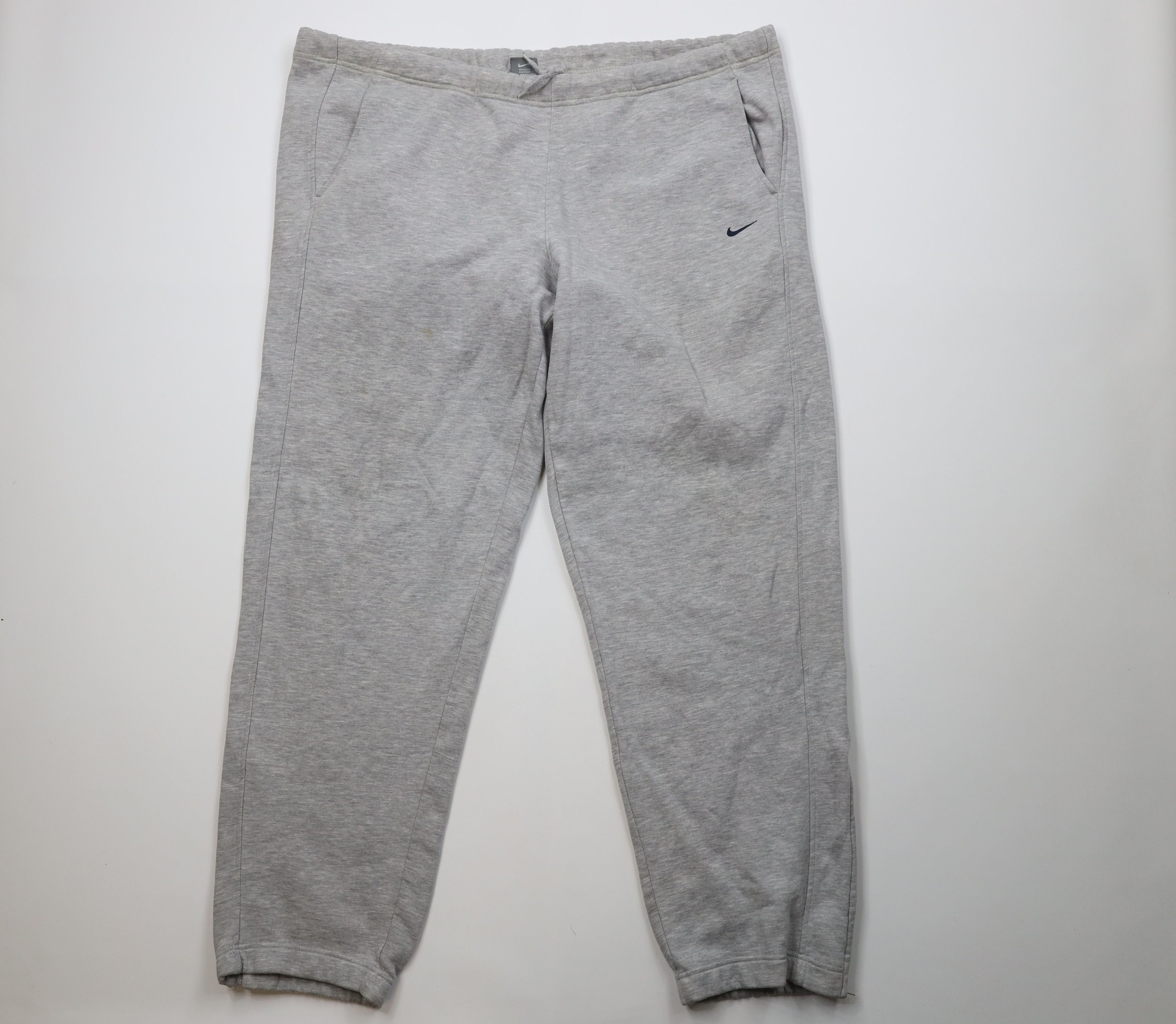 Nike AS IS Vintage Y2K Nike Scott Mini Swoosh Sweatpants Gray Size US 40 / EU 56 - 1 Thumbnail