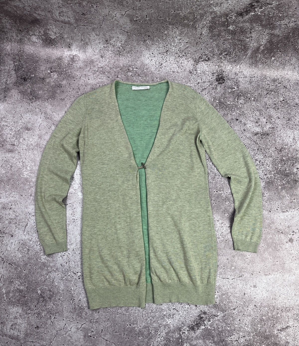 Fabiana Filippi MintGreen Lightweight Cotton Cardigan Size S 🇮🇹 Quiet Luxury Size M / US 6-8 / IT 42-44 - 5 Thumbnail