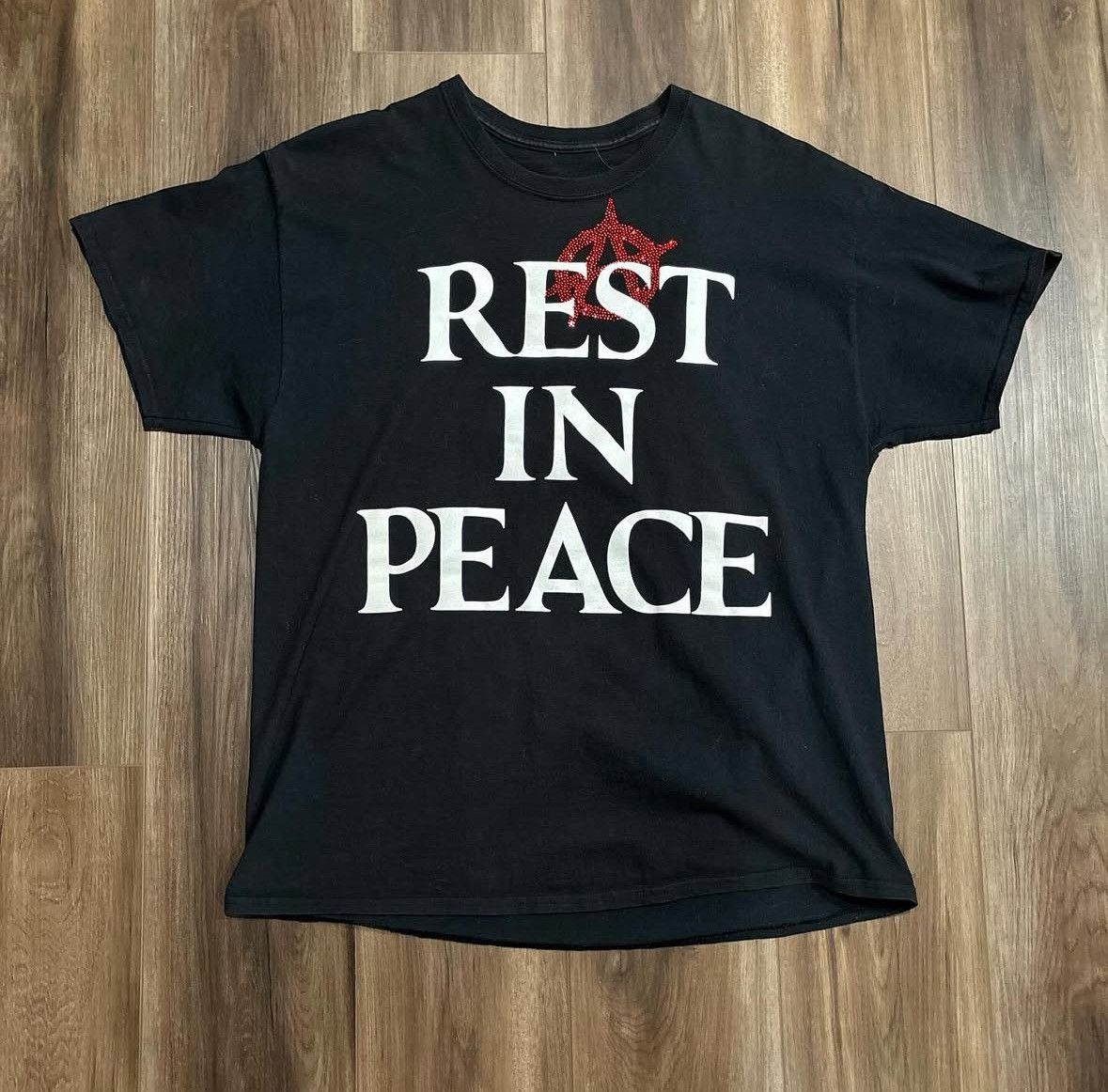 AWGE Playboi Carti Die Lit Tour REST IN PEACE tee - L Size US L / EU 52-54 / 3 - 1 Thumbnail