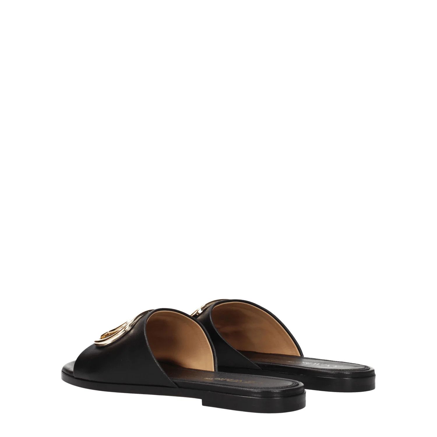 Off-White ob1o1e1124 Leather Slippers and Clogs in Black Size US 9 / IT 39 - 4 Thumbnail