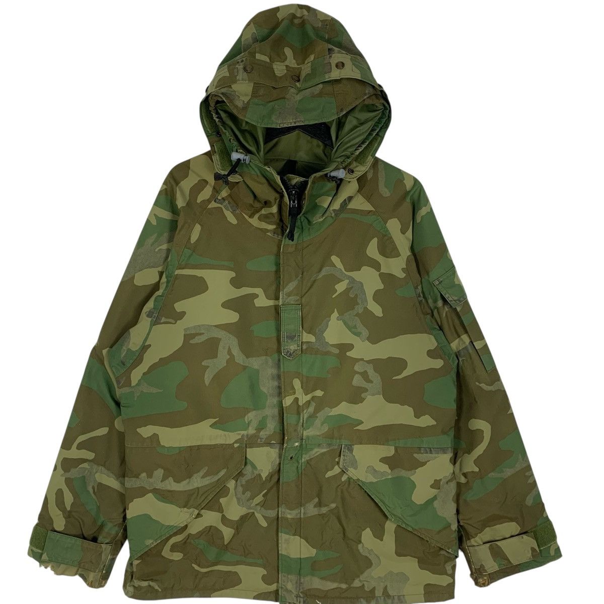 Vintage Military Camouflage Distressed Cold Wether Parka Jacket Size US L / EU 52-54 / 3 - 2 Thumbnail