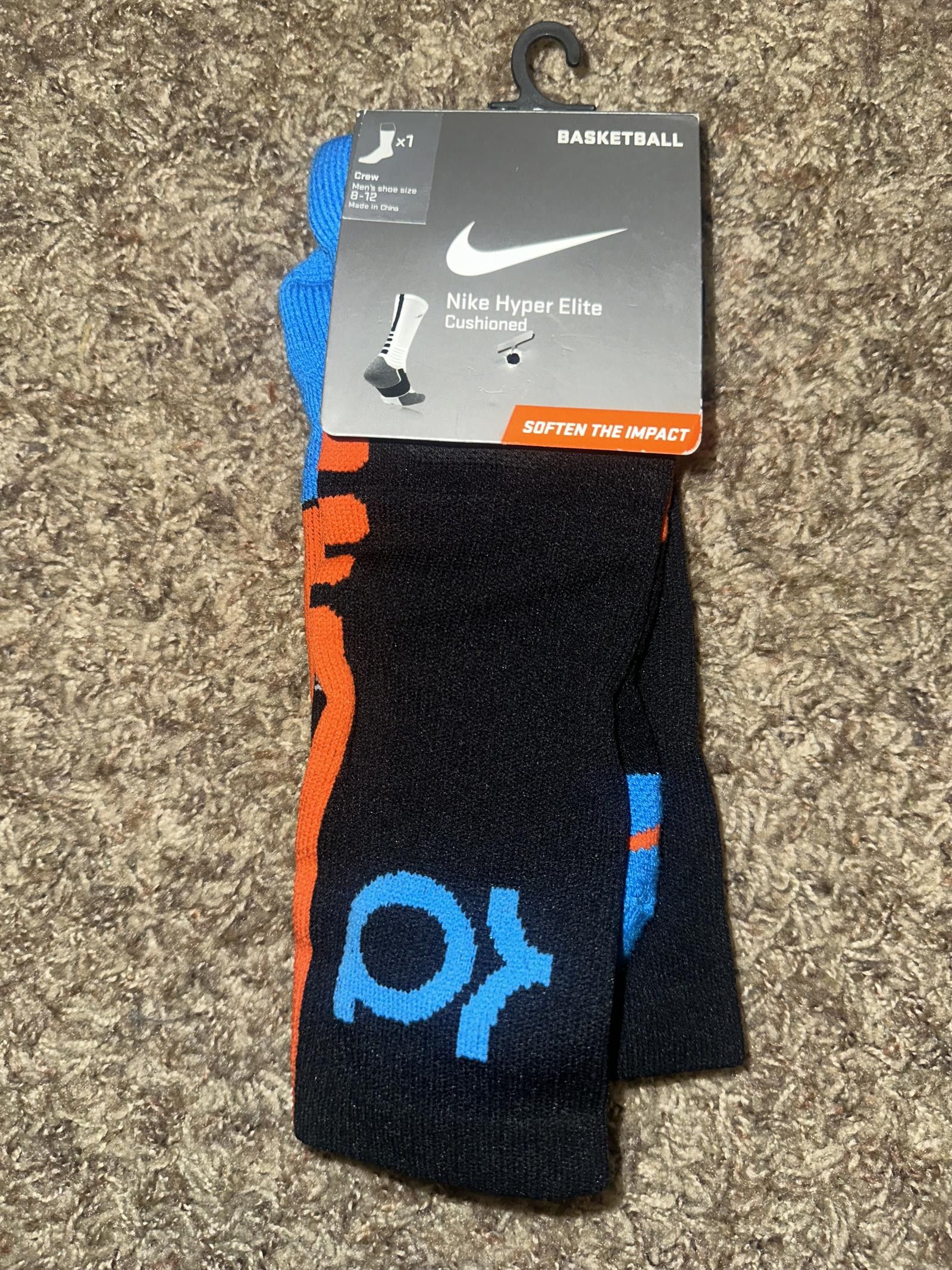 Nike Nike KD 6 VI HyperElite Basketball Crew Socks Black Blue Grailed