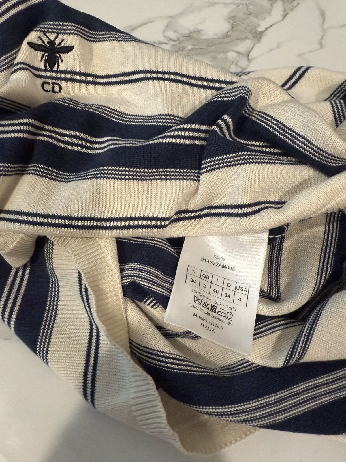 Christian Dior Striped Sweater