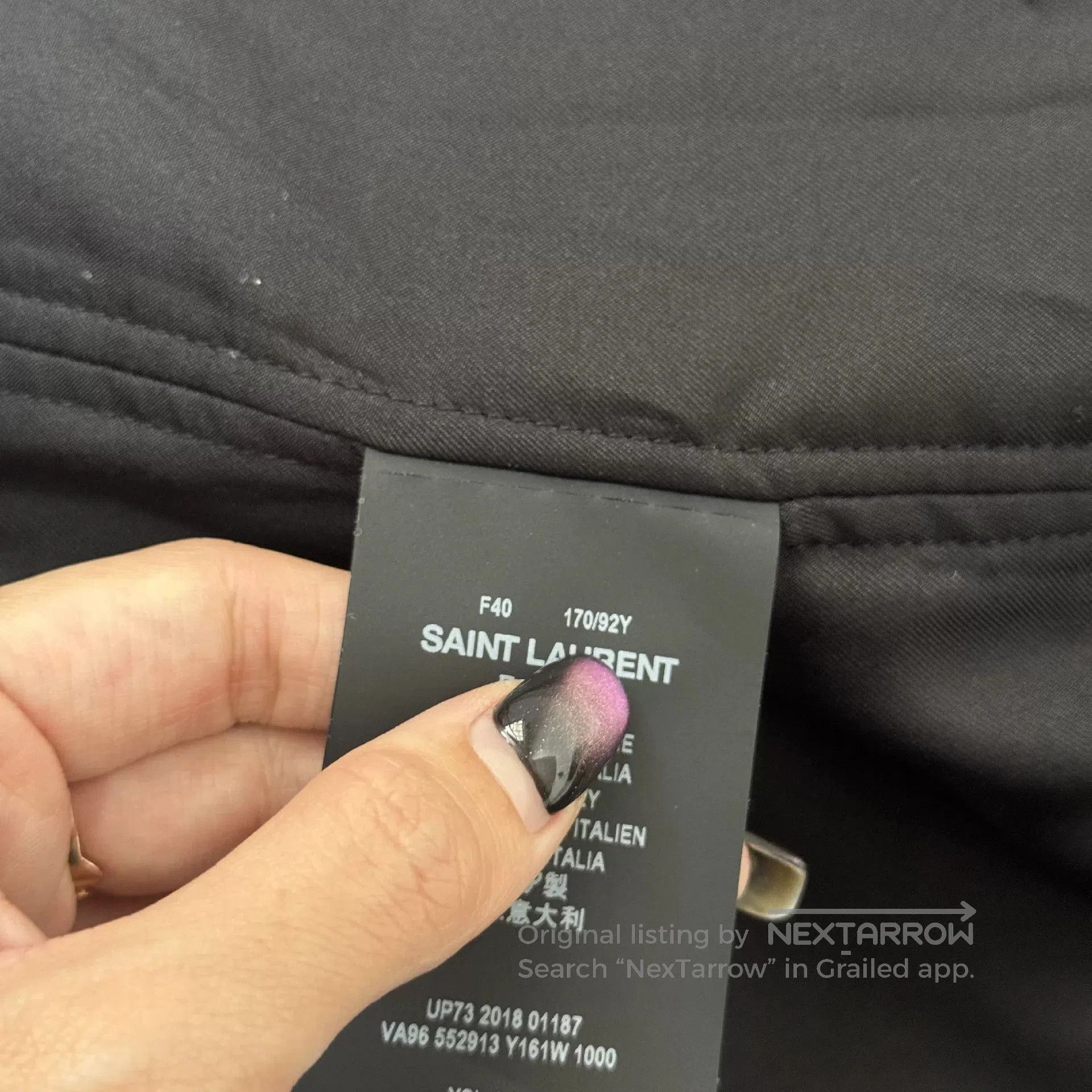 Saint Laurent Paris Saint Laurent Bomber Jacket w/ Embroidery. Size US XXS / EU 40 - 6 Thumbnail