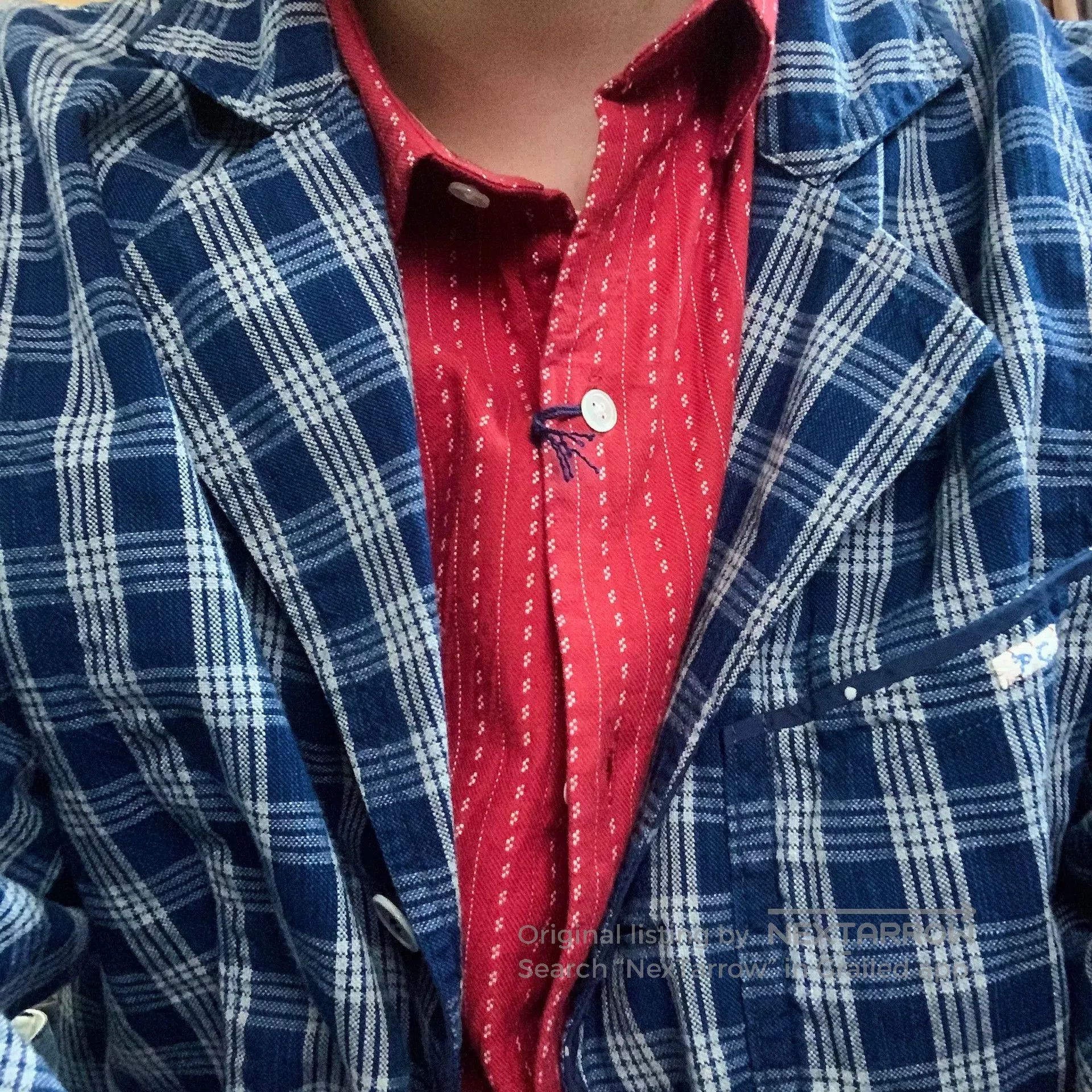 Porter Classic Porter Classic Happy Red Short Sleeve Shirt. Size US L / EU 52-54 / 3 - 8 Thumbnail