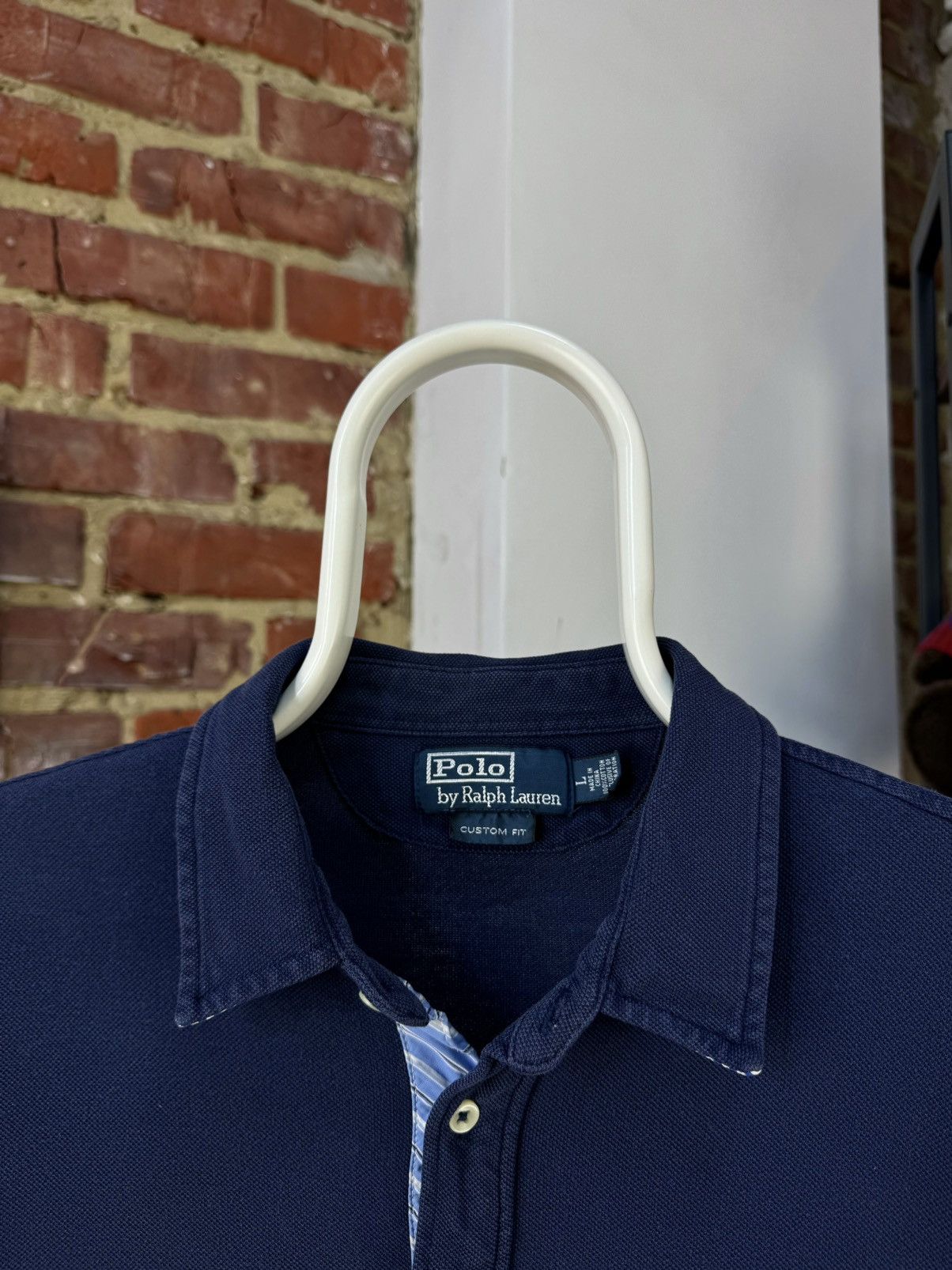 Polo Ralph Lauren × Vintage POLO by Ralph Lauren Vintage Pockets Polo Shirt Custom Fit Size US L / EU 52-54 / 3 - 4 Thumbnail