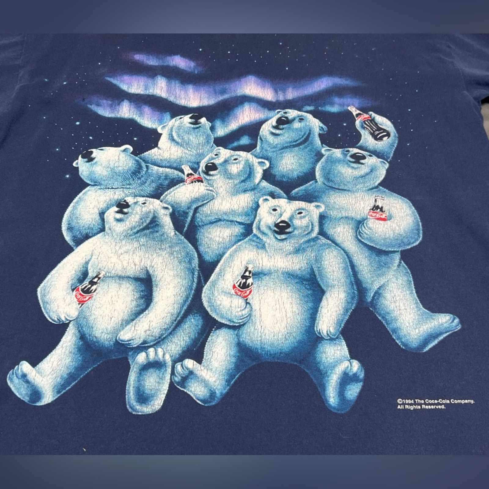 Coca Cola Coca Cola Polar Bear Shirt Coke XL 1994 Single Stitch USA Size US XL / EU 56 / 4 - 3 Thumbnail