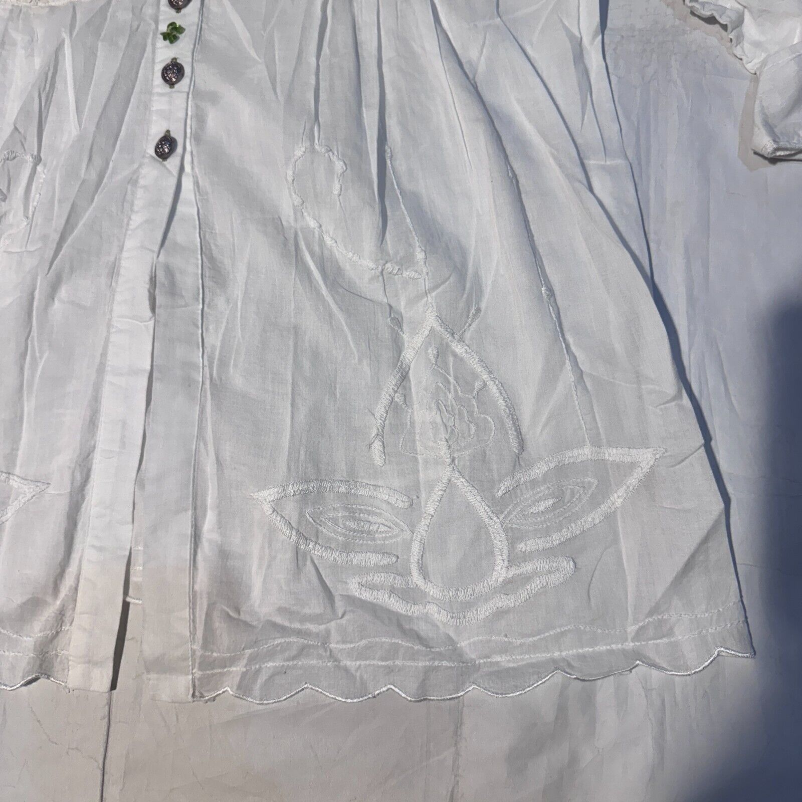 Other Parsely & Sage Gemstone Button Shirt Blouse Size L Artsy Emb Size L / US 10 / IT 46 - 5 Thumbnail