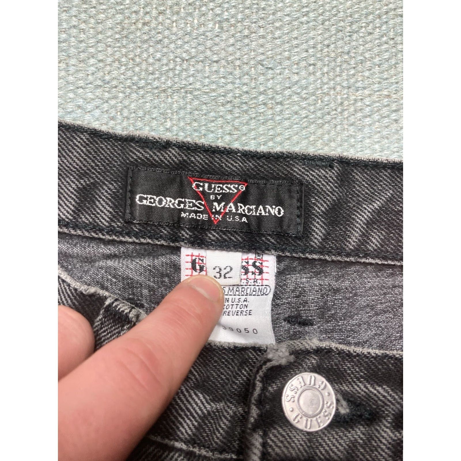 Guess VINTAGE GUESS Jeans Black Denim Goth Grunge Tapered Skater 28x30 Mens Jeans Size US 28 / EU 44 - 8 Thumbnail
