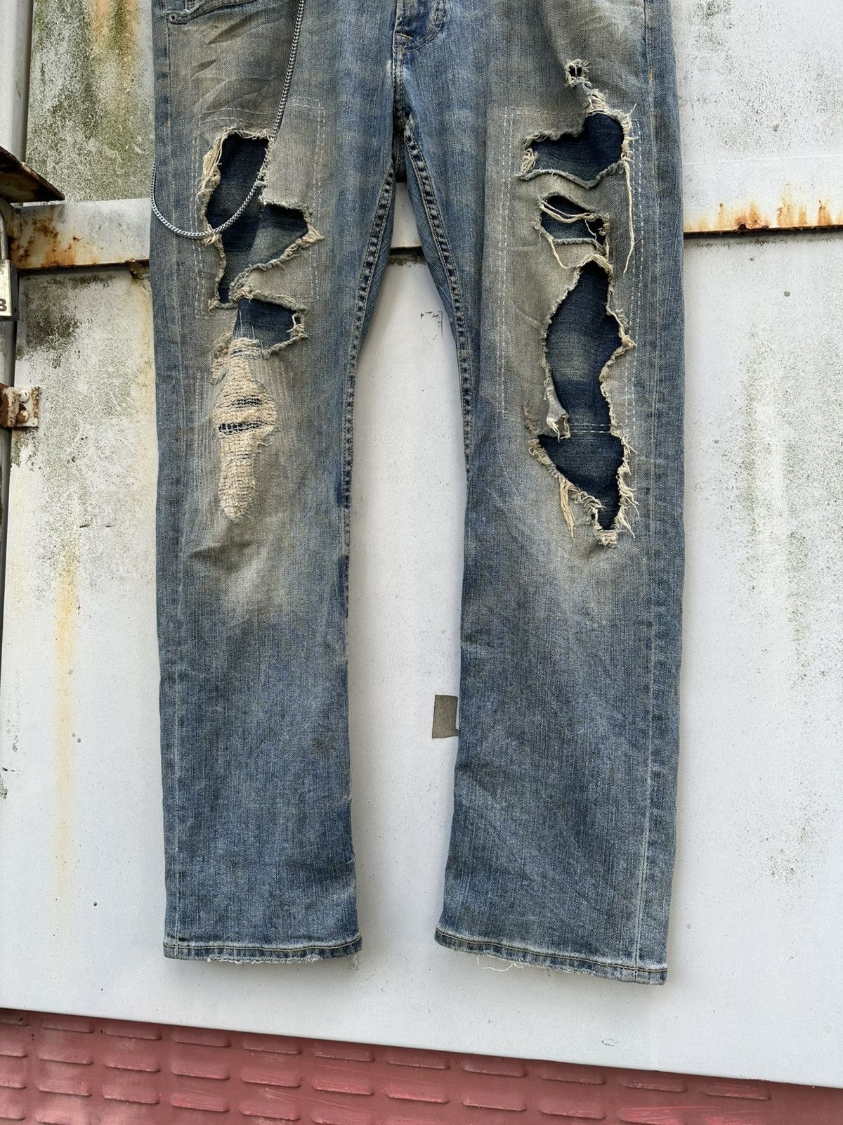 Vintage 👹Vintage THRASHED American Eagle Collections Straight Cut Size US 36 / EU 52 - 7 Thumbnail