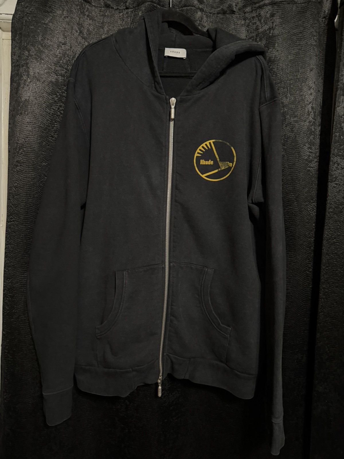 Rhude Fumar Mata Zip Up in Vintage Black Size US M / EU 48-50 / 2 - 1 Thumbnail