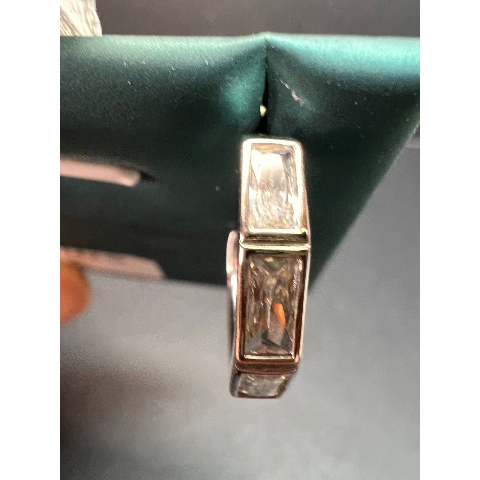 Other CZ half hoop earrings in sterling silver Size ONE SIZE - 9 Thumbnail