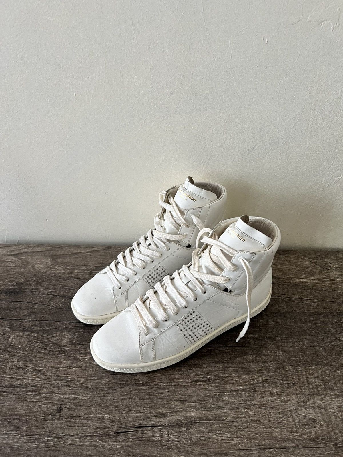 Saint Laurent Paris SAINT LAURENT PARIS SL/01H HIGH-TOP Size US 8.5 / IT 38.5 - 4 Thumbnail
