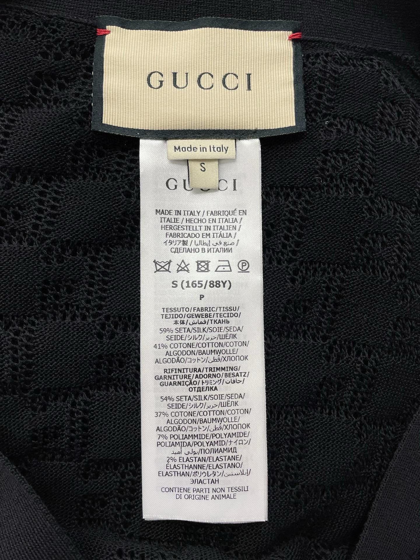 Gucci Gucci Black jacquard knitted cardigan sweater 2501-Nextarro Size US S / EU 44-46 / 1 - 5 Thumbnail