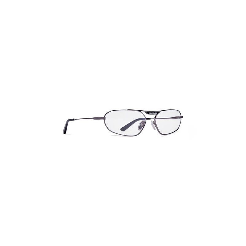 Balenciaga oc11z1125 Size: OS / Tag 2.0 Oval Sunglasses in Silver Size ONE SIZE - 2 Thumbnail