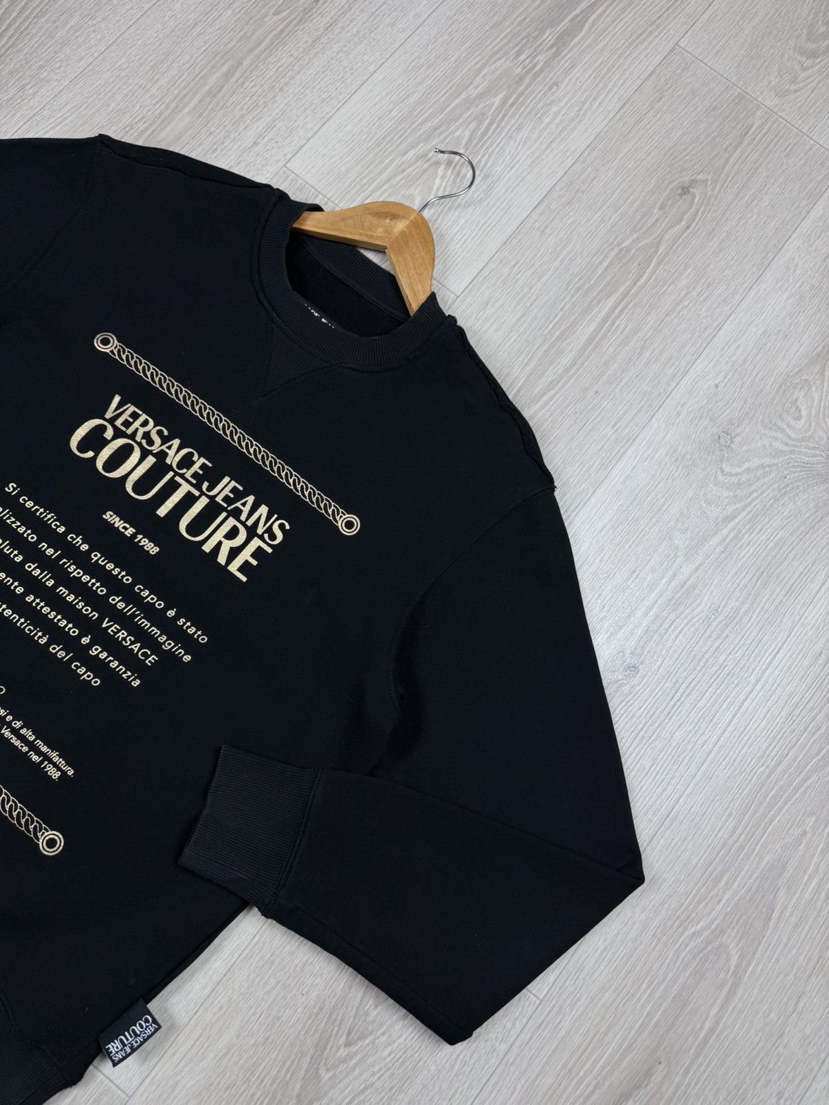 Versace Jeans Couture Versace Jeans Couture Big Logo Men's Crewneck Sweatshirt Size US S / EU 44-46 / 1 - 2 Thumbnail