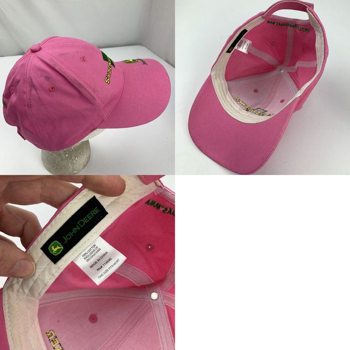 John Deere John Deere Sydenstricker Pink Ball Cap Hat Adjustable ...