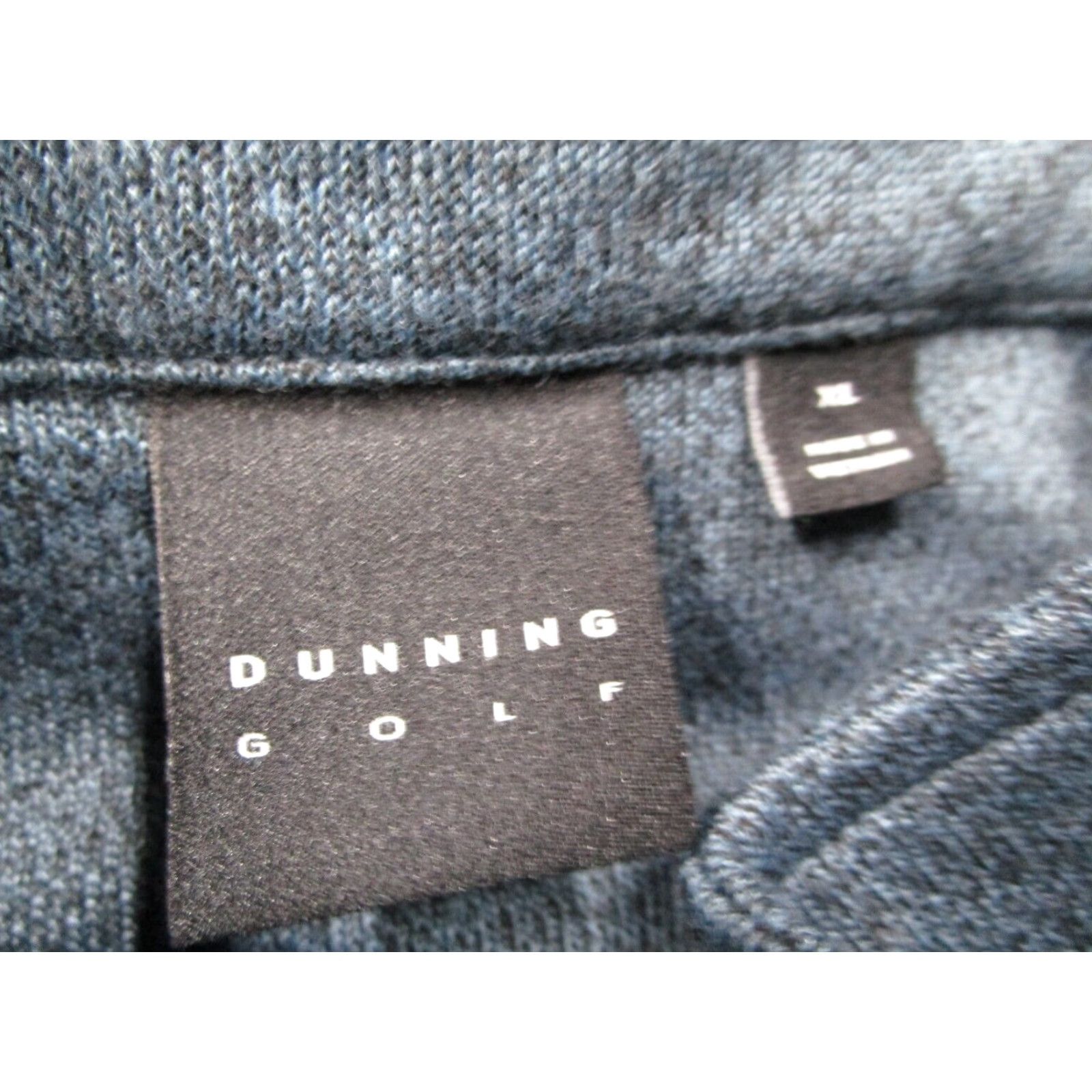 Vintage Dunning Mens Blue 1/4 Zip Long Sleeve Pullover Sweater - XL Sports Golf Travel Casual Workwear Shirt Size US XL / EU 56 / 4 - 3 Thumbnail