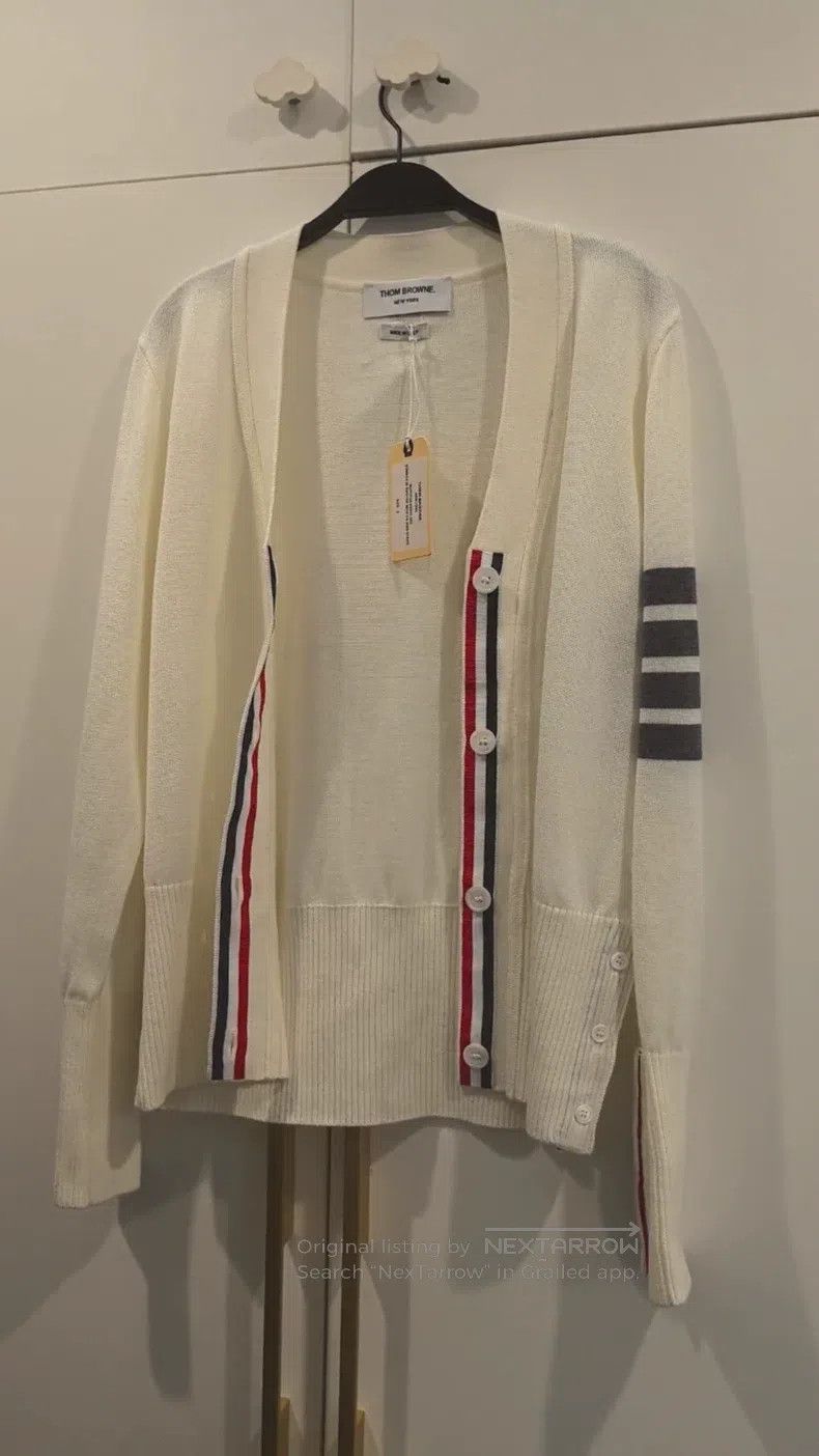 Thom Browne Thom Browne Cotton Knit Open Cardigan Size US M / EU 48-50 / 2 - 1 Thumbnail