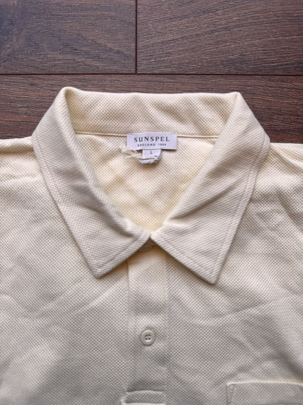 Sunspel Sunspel Beige Riviera Polo - Size L Size US L / EU 52-54 / 3 - 2 Thumbnail
