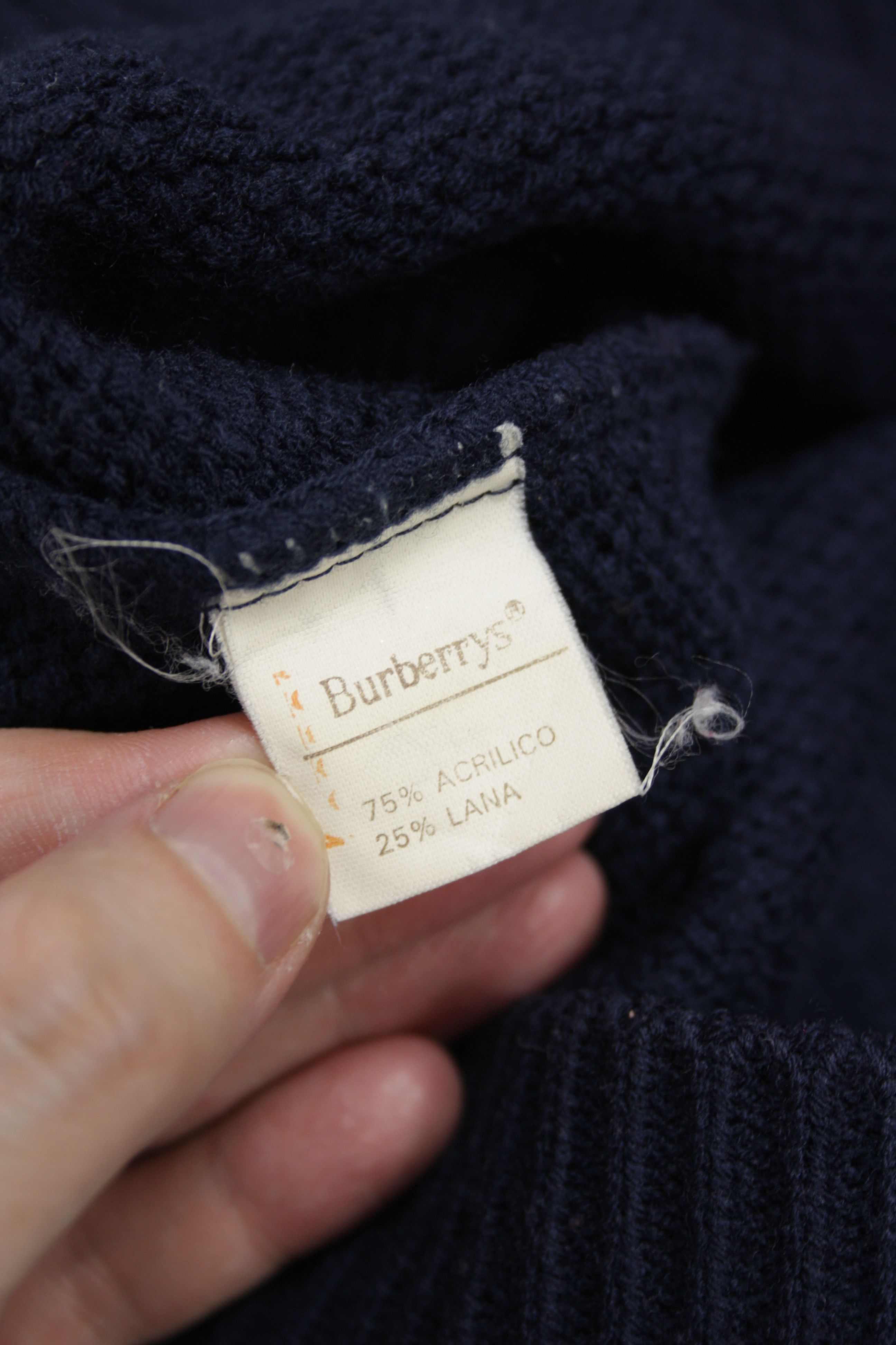 Burberry × Vintage Burberrys 90s Vintage Sailor Naval Knitted Pullover Sweater Size L / US 10 / IT 46 - 8 Thumbnail