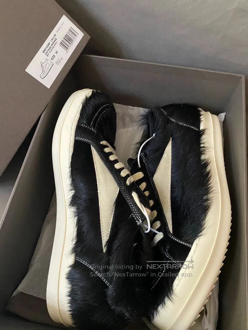 Rick Owens Rick Owens Black Hairy Summer Sneakers Size 44. Size US 10 / EU 43 - 7 Thumbnail