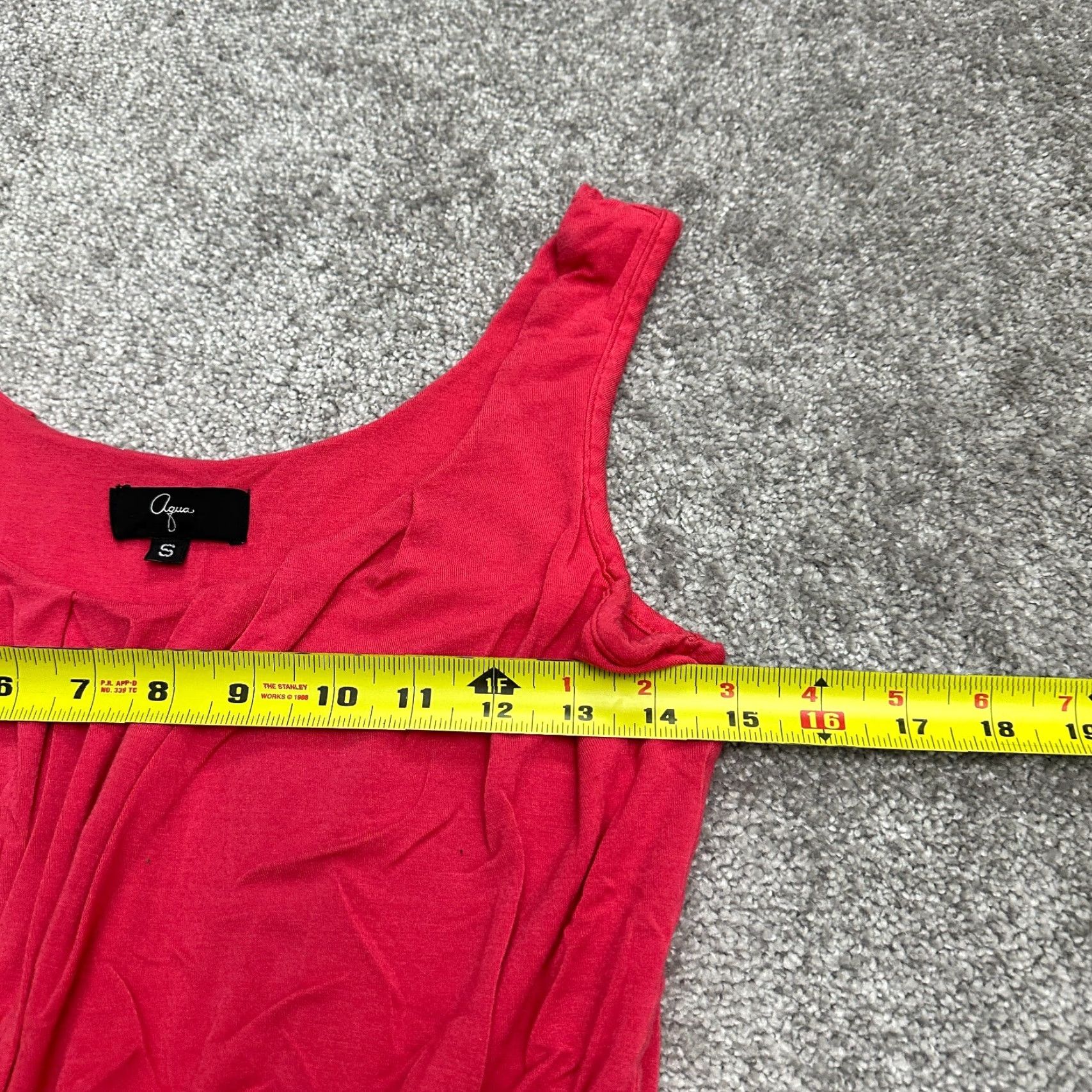 AQUA Aqua By Bloomingdale's Pencil Dress Women S Red Black Sleeveless Knee Length, Knit, Solid Pattern, 90s Theme? Size S / US 4 / IT 40 - 7 Thumbnail