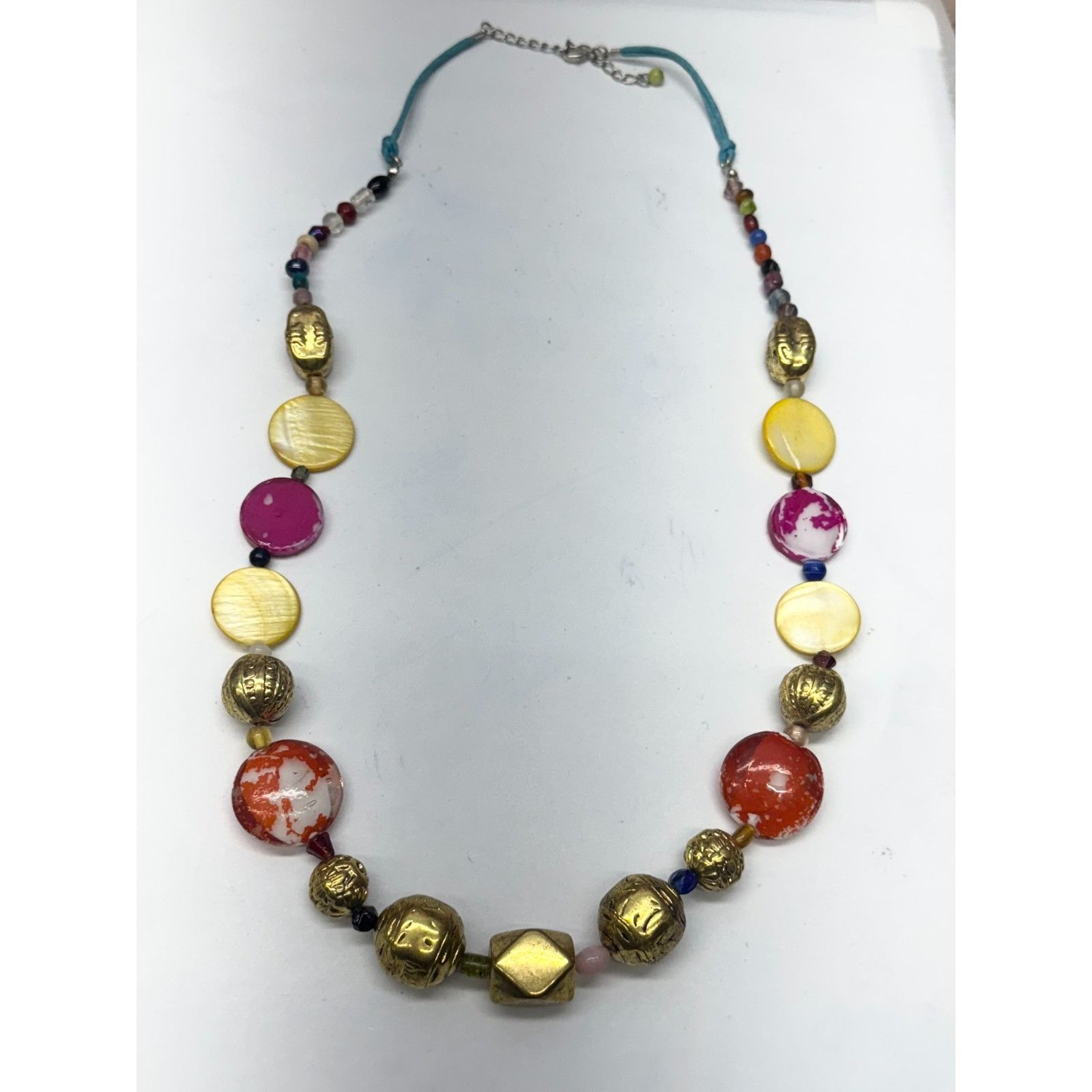Vintage Vintage glass & metal beaded necklace Size ONE SIZE - 4 Thumbnail
