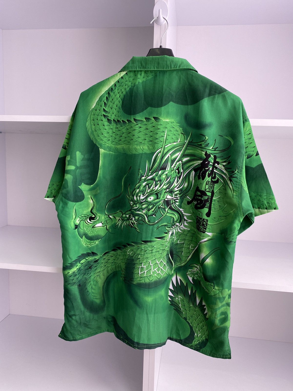 Japanese Brand × Vintage Vintage Japanese Style Dragon Short Sleeve Shirt Size US XXL / EU 58 / 5 - 8 Thumbnail