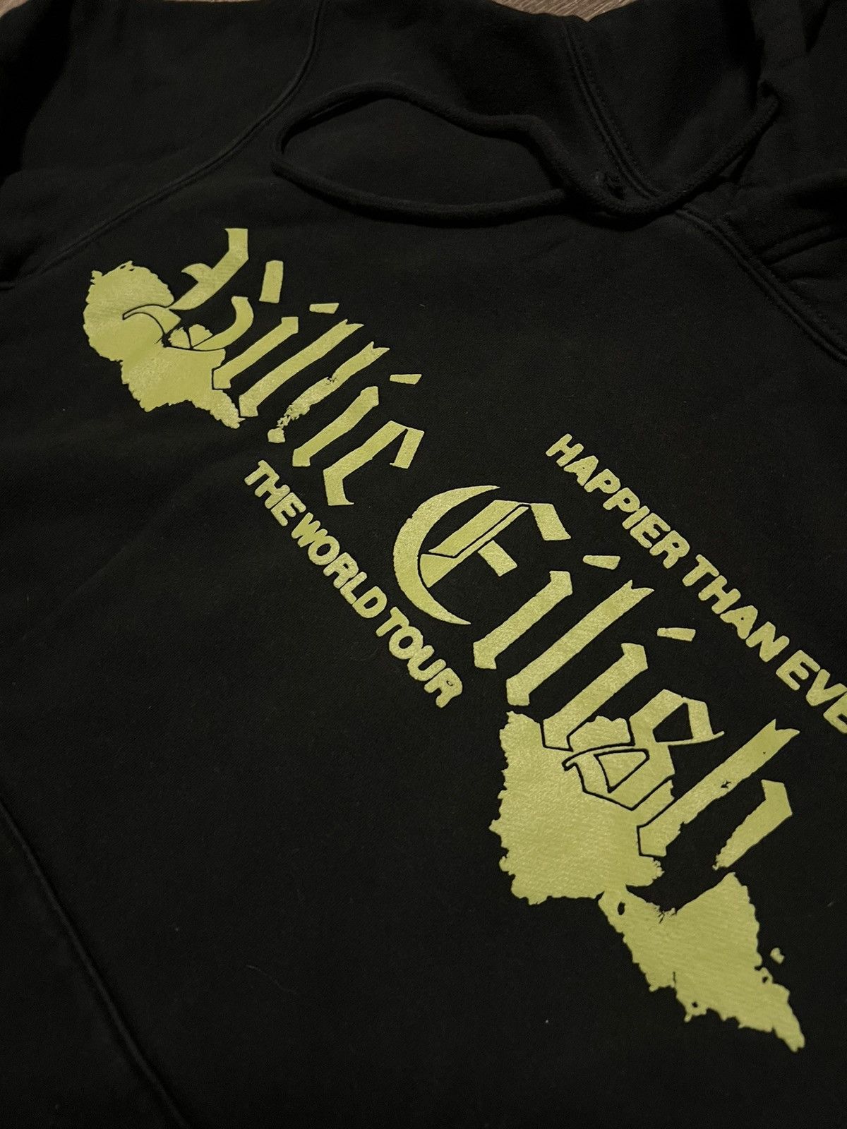 Billie Eilish Billie Eilish Happier Than Ever Tour Hoodie Size Medium Size US M / EU 48-50 / 2 - 4 Thumbnail