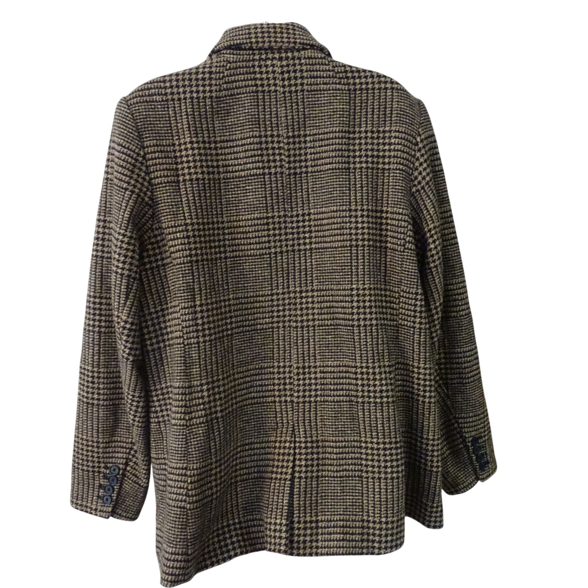 Banana Republic Banana Republic Women Glen Plaid Blazer Brown Black Wool 18 Size XXL / US 16-18 / IT 52-54 - 5 Thumbnail