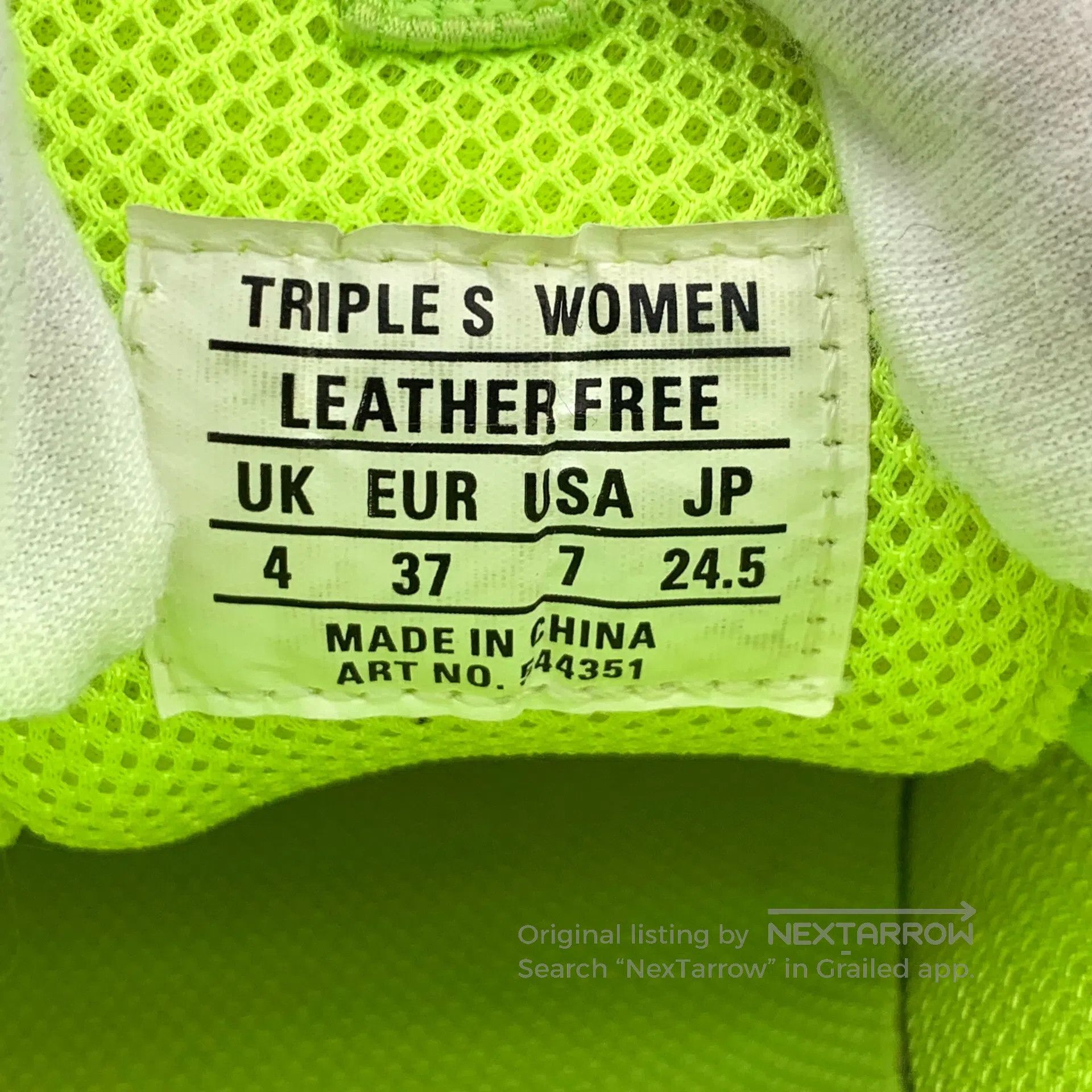Balenciaga Balenciaga Neon yellow laced casual flat dad sneakers| Size US 5 / EU 37 - 6 Thumbnail