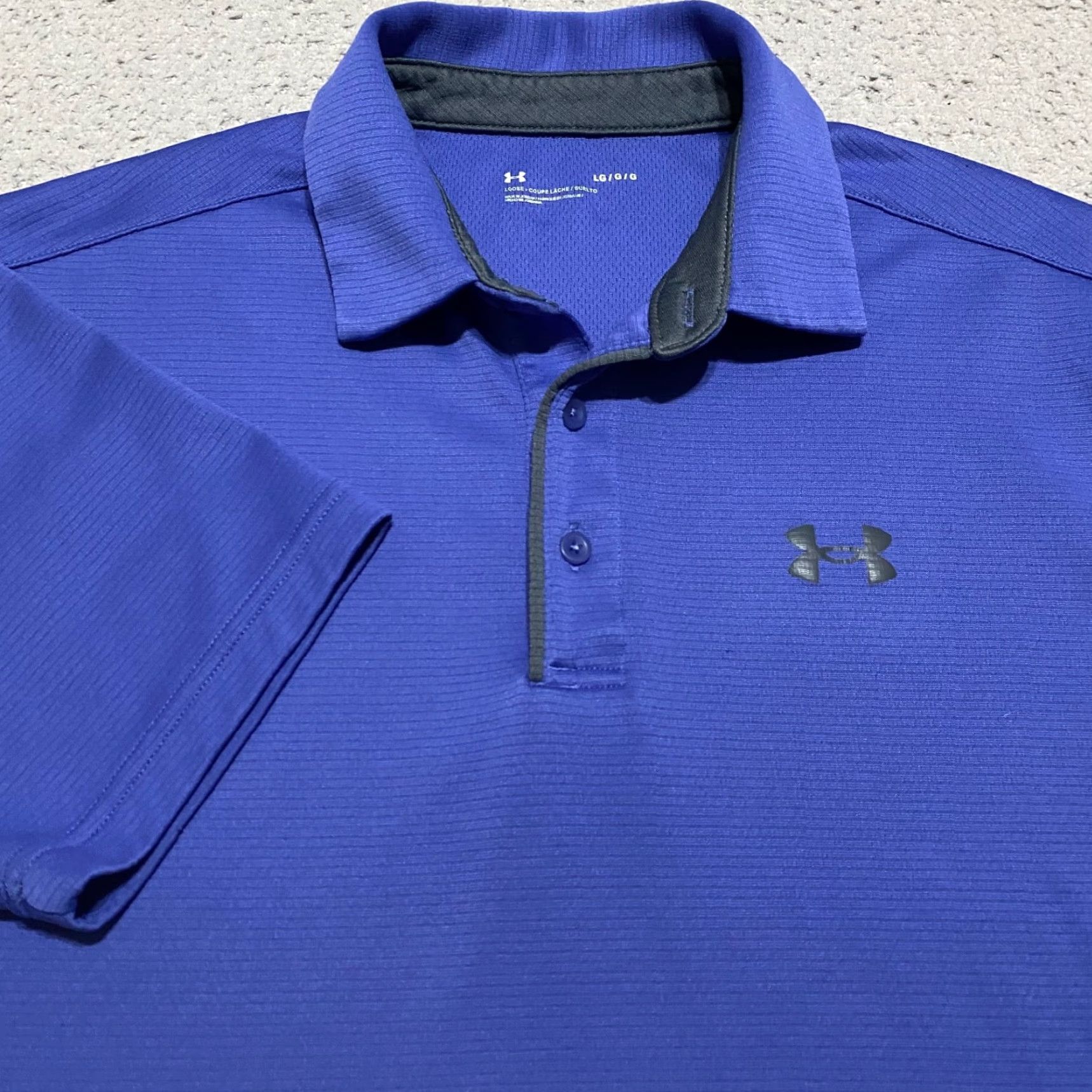 Under Armour Under Armour Polo Shirt Golf Mens Large Blue Short Sleeve Athletic Outdoor Shirt Size US L / EU 52-54 / 3 - 4 Thumbnail