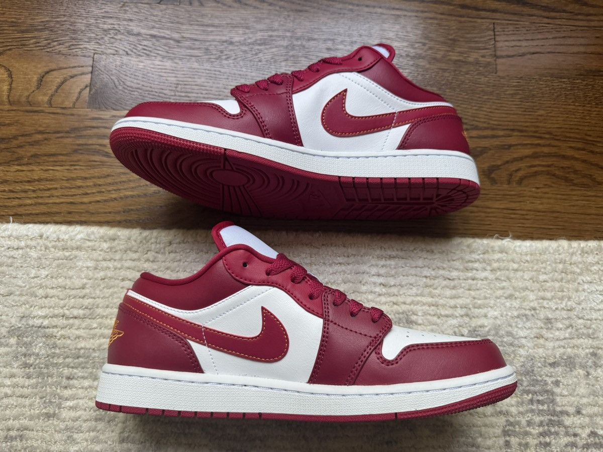 Jordan Brand 9 Jordan 1 Low Cardinal Red White Nike Air Retro Size US 9 / EU 42 - 10 Thumbnail