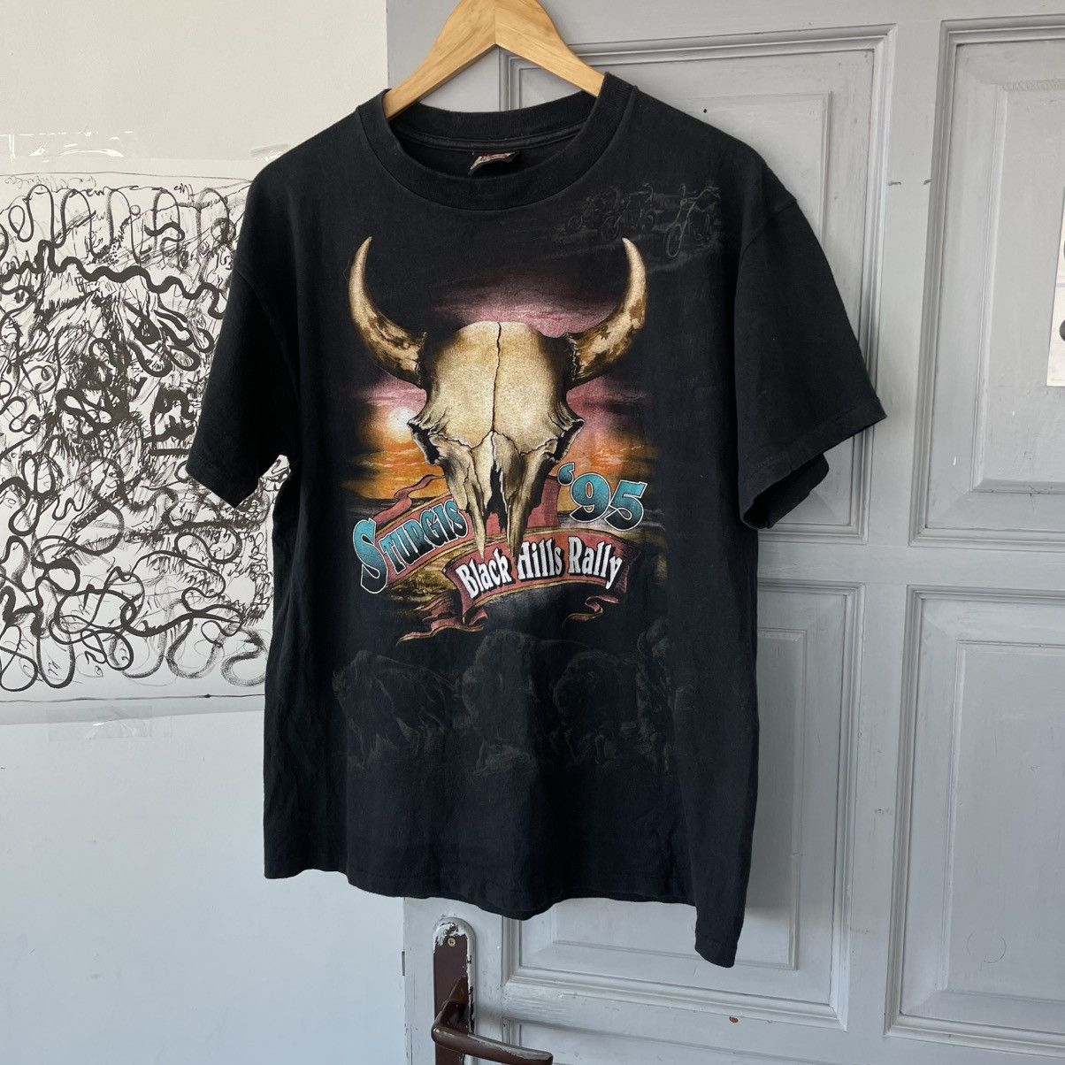 Harley Davidson × Vintage Vintage Harley Davidson 1995 Survivors 3D Emblem T-Shirt Size US L / EU 52-54 / 3 - 2 Thumbnail