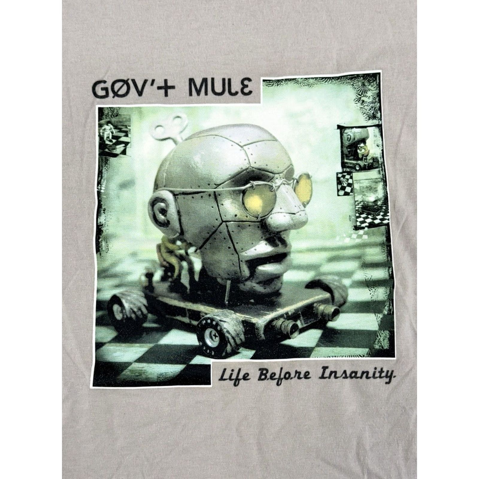 Hanes VINTAGE Hanes Gov’t Mule Life Before Insanity 2000 Tour T Shirt Unisex Adults M Beige Short Sleeve Crew Neck Graphic Print RARE Size US M / EU 48-50 / 2 - 6 Thumbnail