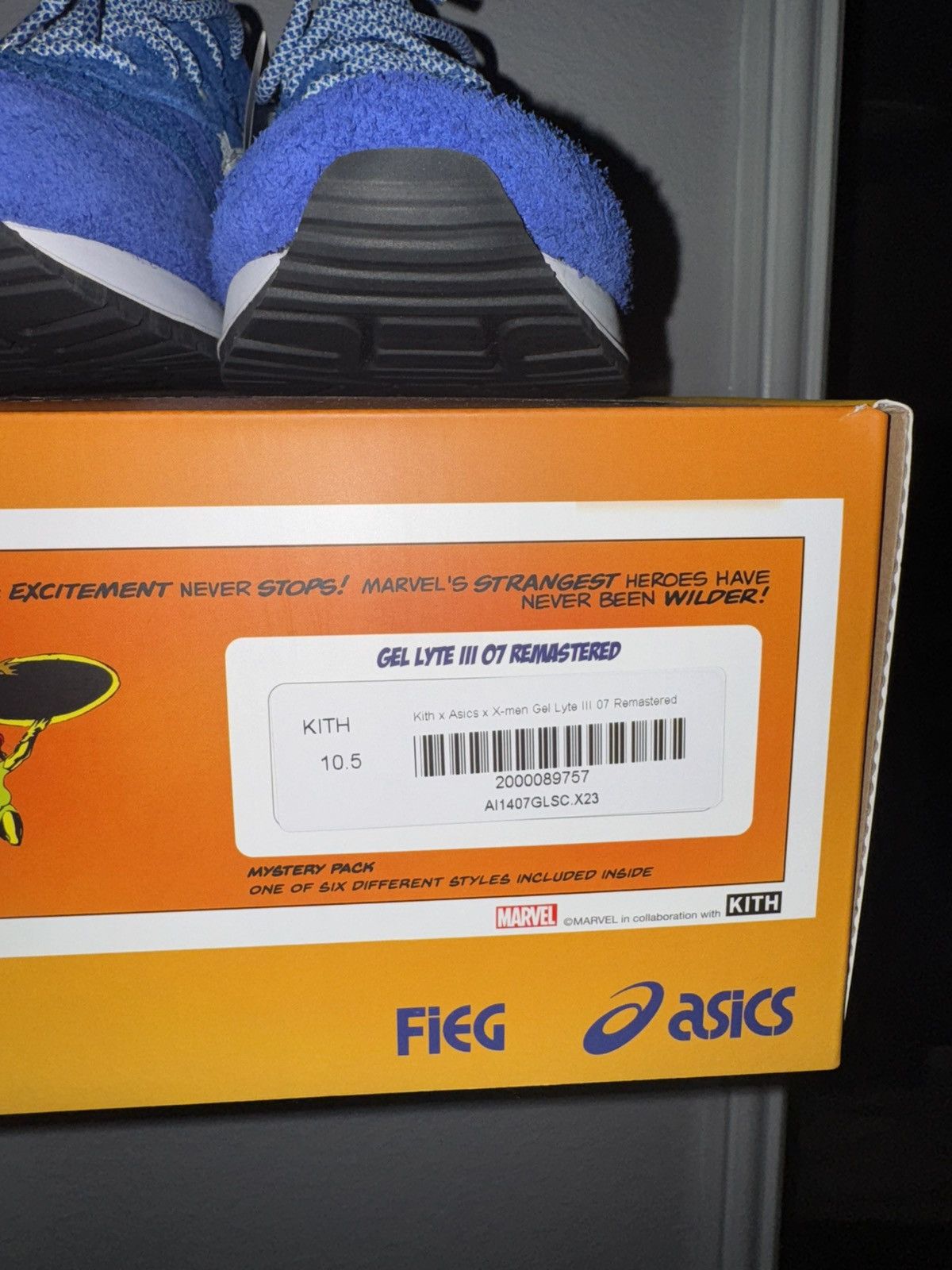 Asics × Kith × Marvel Comics Kith x Marvel x ASICS Gel Lyte 3 Size US 10.5 / EU 43-44 - 7 Thumbnail
