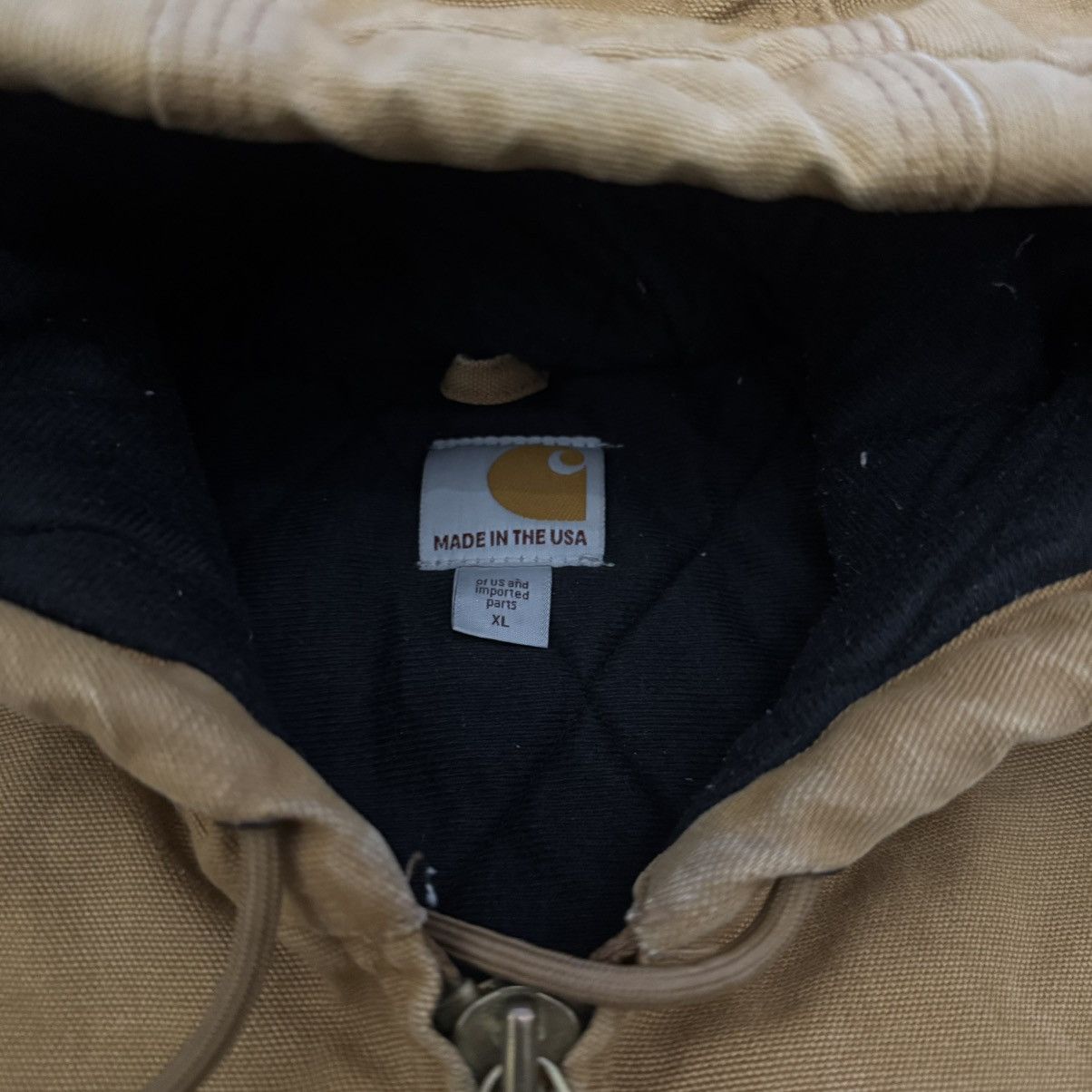 Carhartt VTG Carhartt J140 Duck Canvas Active Hood Jacket Size US XL / EU 56 / 4 - 2 Thumbnail
