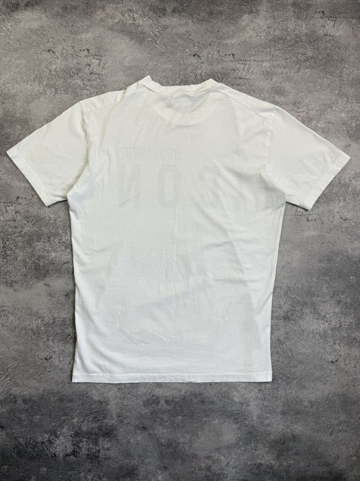 Dsquared2 Dsquared2 ICON Big Logo T-Shirt White Tee Y2K Streetwear Size US M / EU 48-50 / 2 - 12 Thumbnail