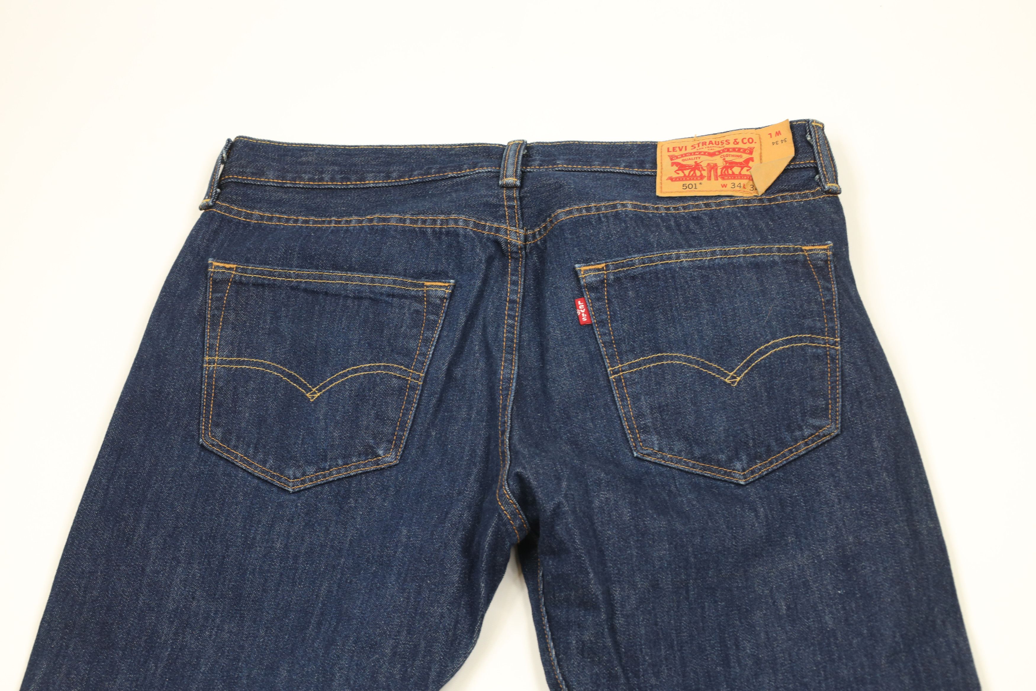 Levi's × Vintage Vintage Y2K Levis 501xx Button Fly Original Fit Denim Jeans Size US 34 / EU 50 - 10 Thumbnail