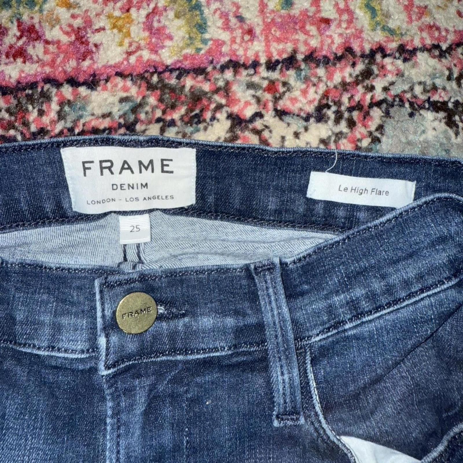 Frame Frame Le High Flare Jeans Size 25" / US 0 / IT 36 - 4 Thumbnail