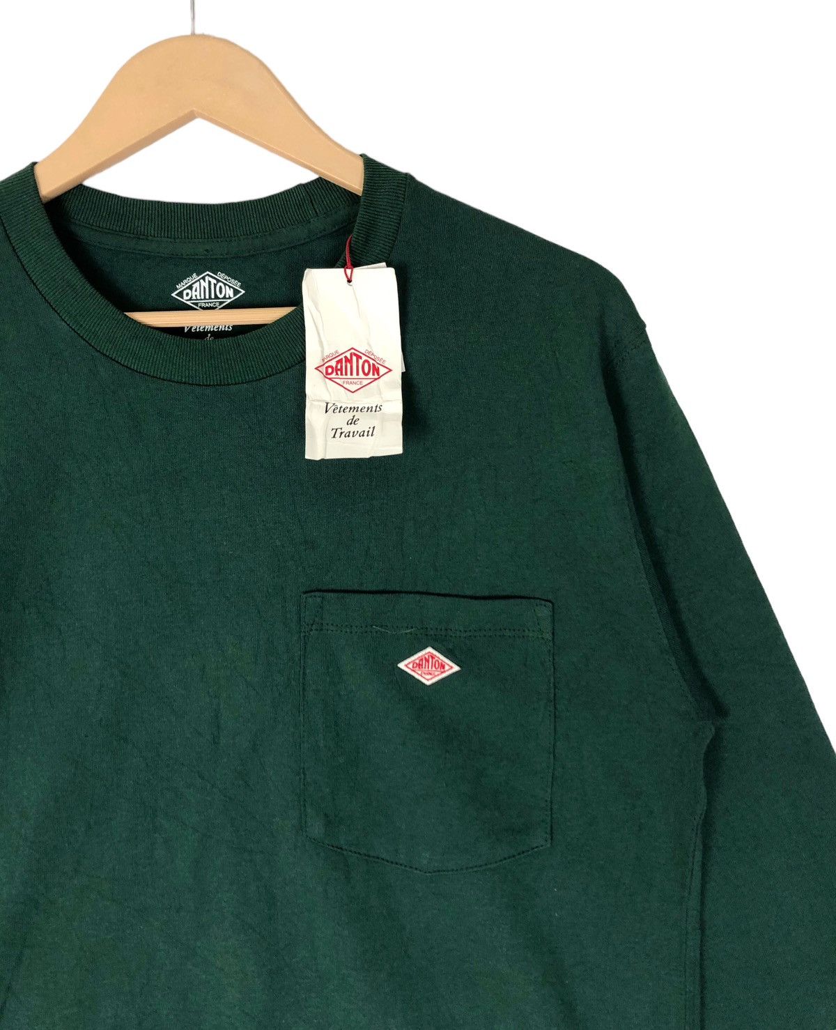 Danton × Japanese Brand Danton Single Pocket Longsleeve T shirt Size US M / EU 48-50 / 2 - 6 Thumbnail
