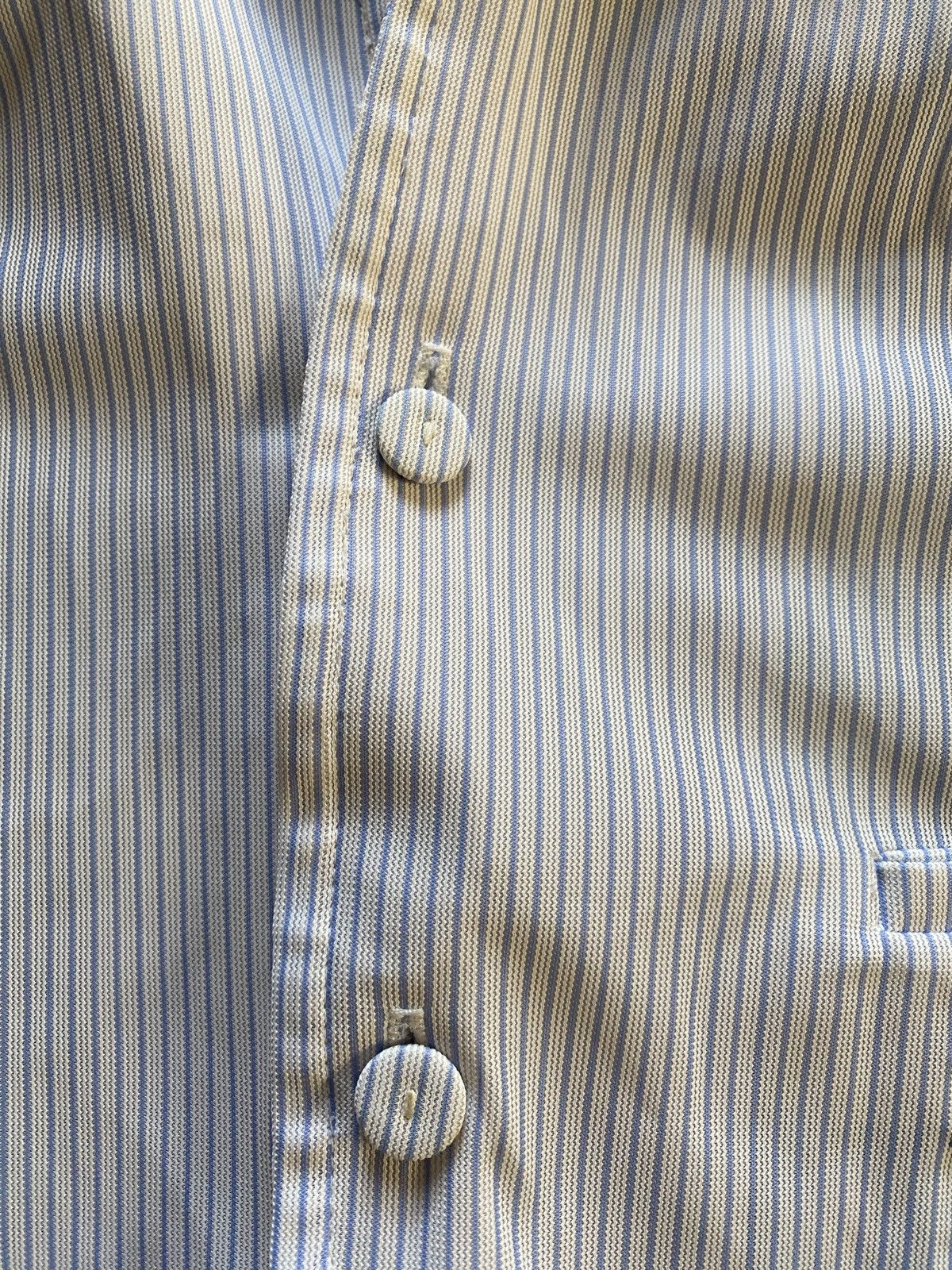 Vintage Vintage 50’s Andrade Pinstripe Pineapple Embroidery Hawaiian Size US M / EU 48-50 / 2 - 4 Thumbnail