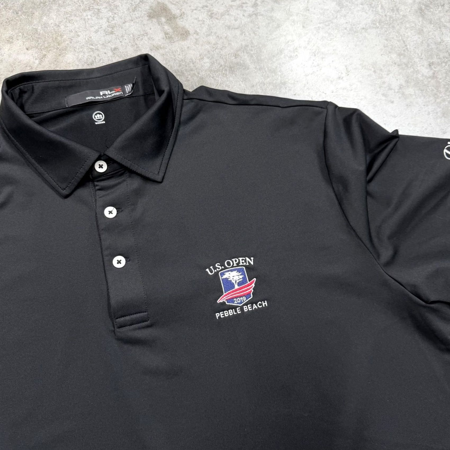 Ralph Lauren Ralph Lauren RLX Polo Shirt Mens L Black Golf U.S. Open Pebble Beach 2019 Embroidered Logo Moisture Wicking Short Sleeve Collared Vintage: No Size US L / EU 52-54 / 3 - 2 Thumbnail
