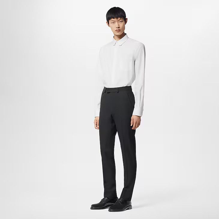 Louis Vuitton Embroidered Long-Sleeved Cotton Shirt - 41 3L Size 42S - 5 Thumbnail